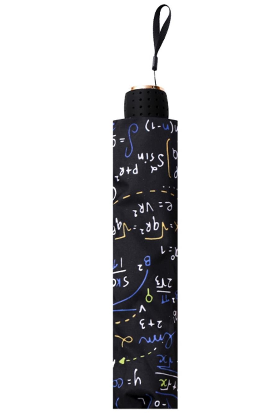 Marlux Matematik Formül Desenli Yarasa Model 8 Telli Rüzgara Dayanıklı Manuel Şemsiye MARLUX373R01