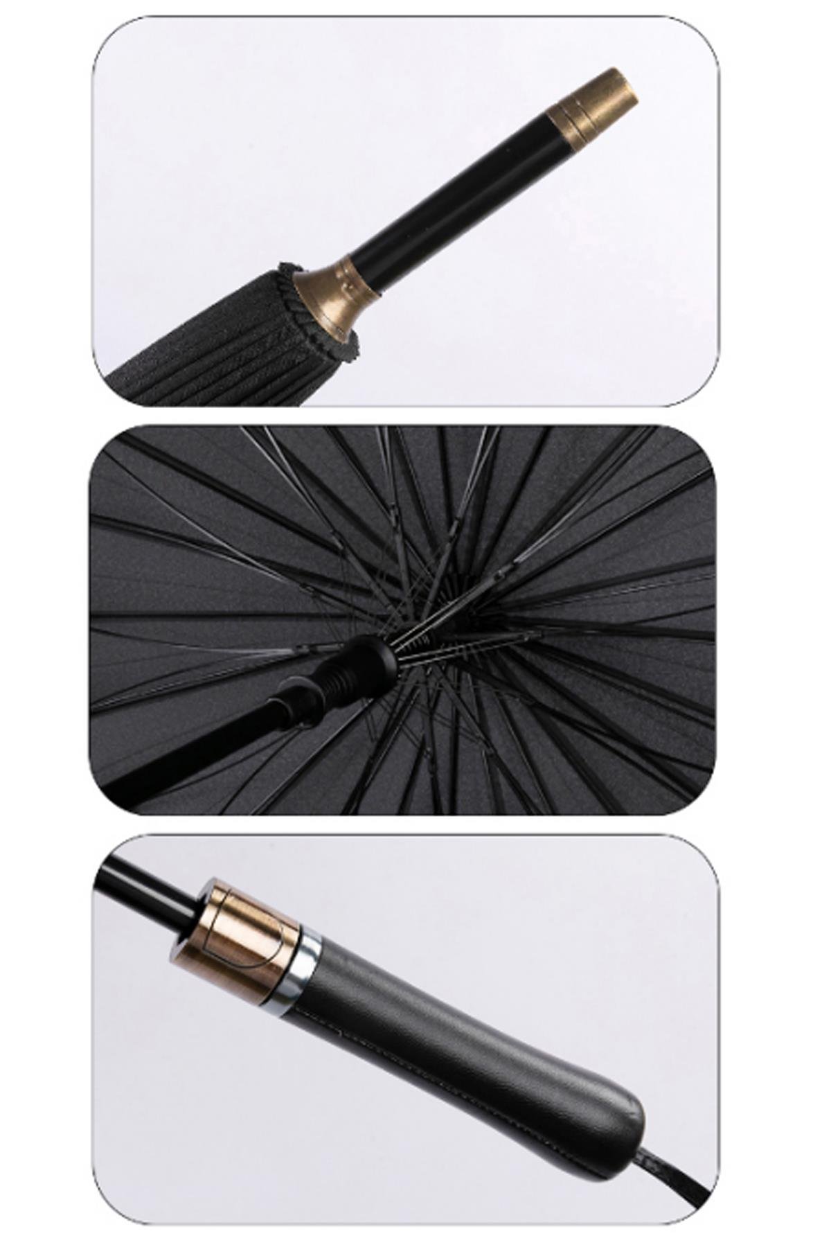 Marlux Rüzgara Dayanıklı 1. Kalite Fiber 24 Tel Premium Lux Şemsiye