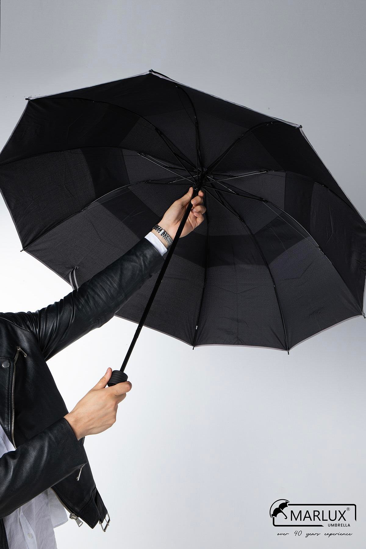 Marlux Siyah Çift Katlı Protokol Unisex Şemsiye M21MAR207CKR001