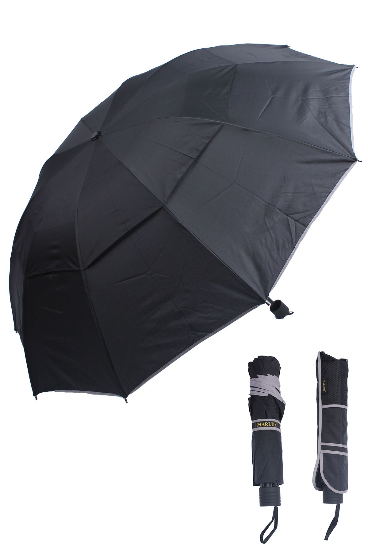 Marlux Siyah Çift Katlı Protokol Unisex Şemsiye M21MAR207CKR001