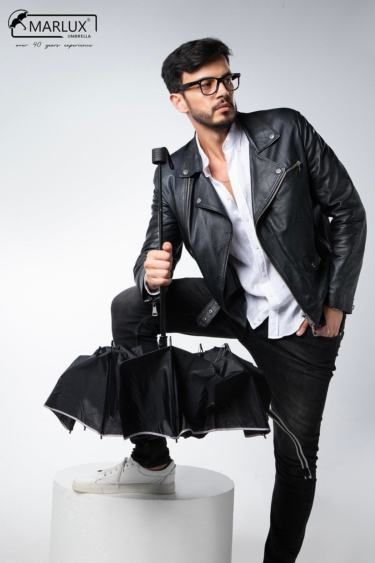 Marlux Siyah Çift Katlı Protokol Unisex Şemsiye M21MAR207CKR001