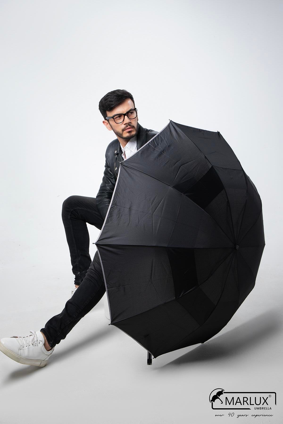Marlux Siyah Çift Katlı Protokol Unisex Şemsiye M21MAR207CKR001