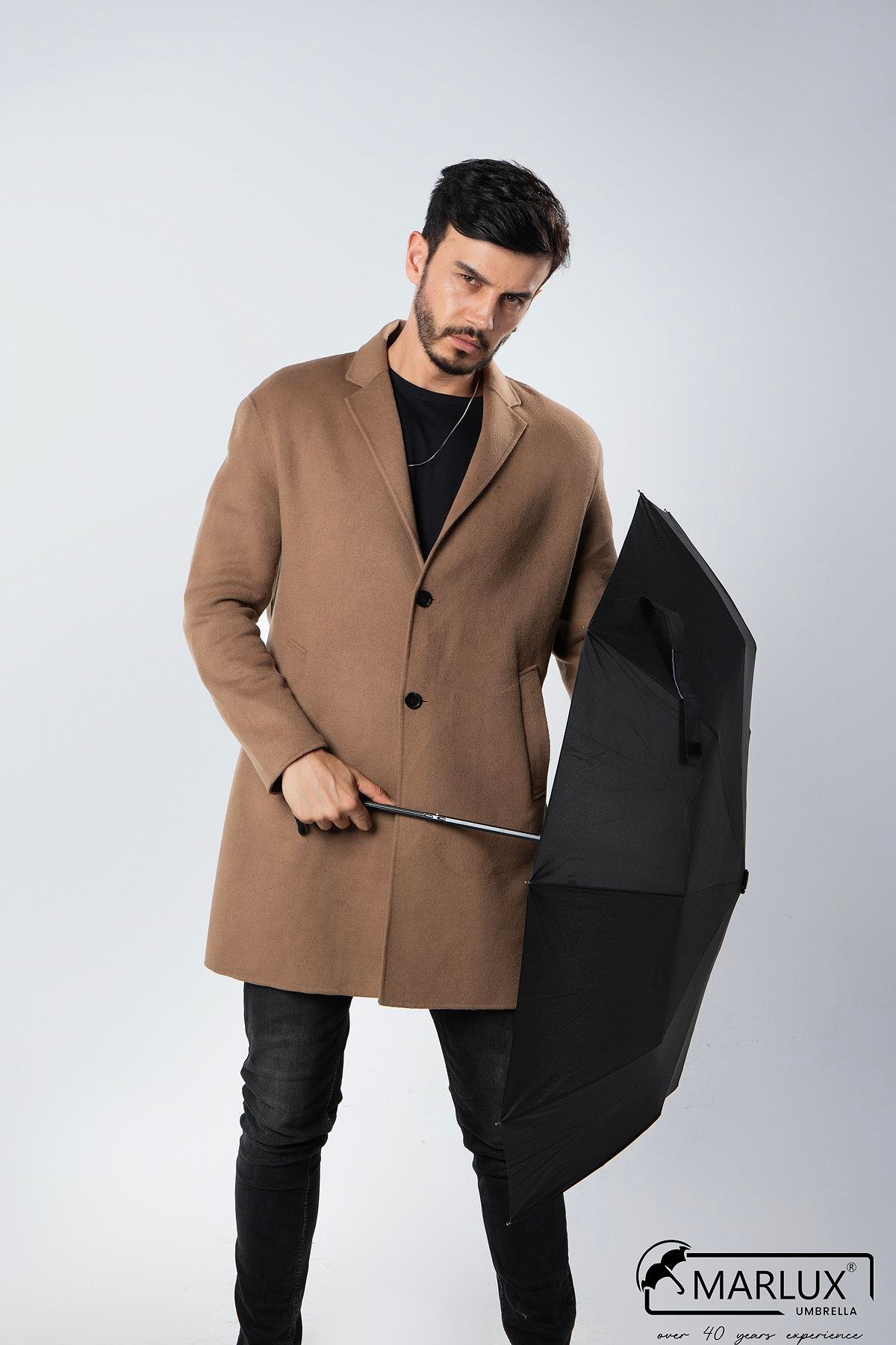 Marlux Siyah Kobra Saplı Premium Erkek Şemsiye M21MAR2015MR001