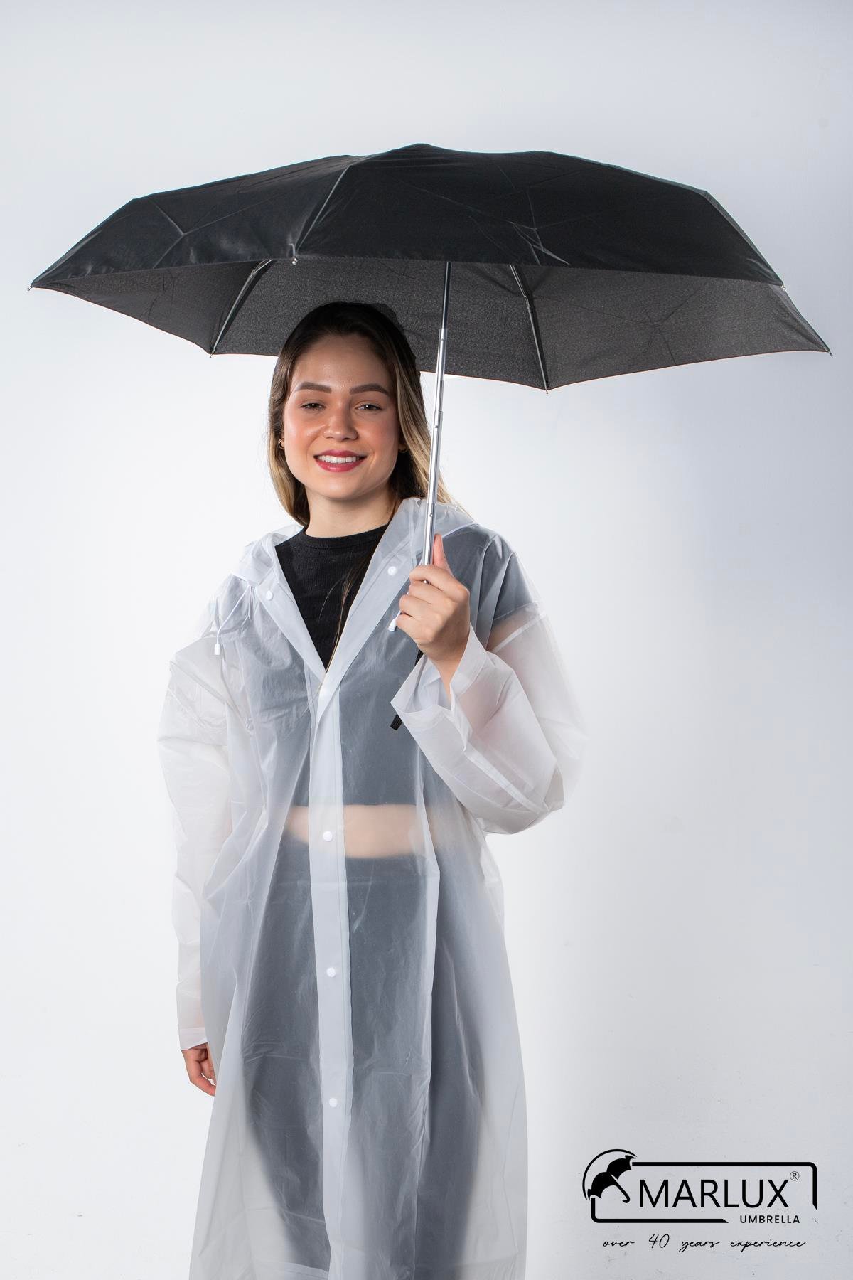 Marlux Siyah Mini Cep Tip Unisex Şemsiye M21MAR211PR001