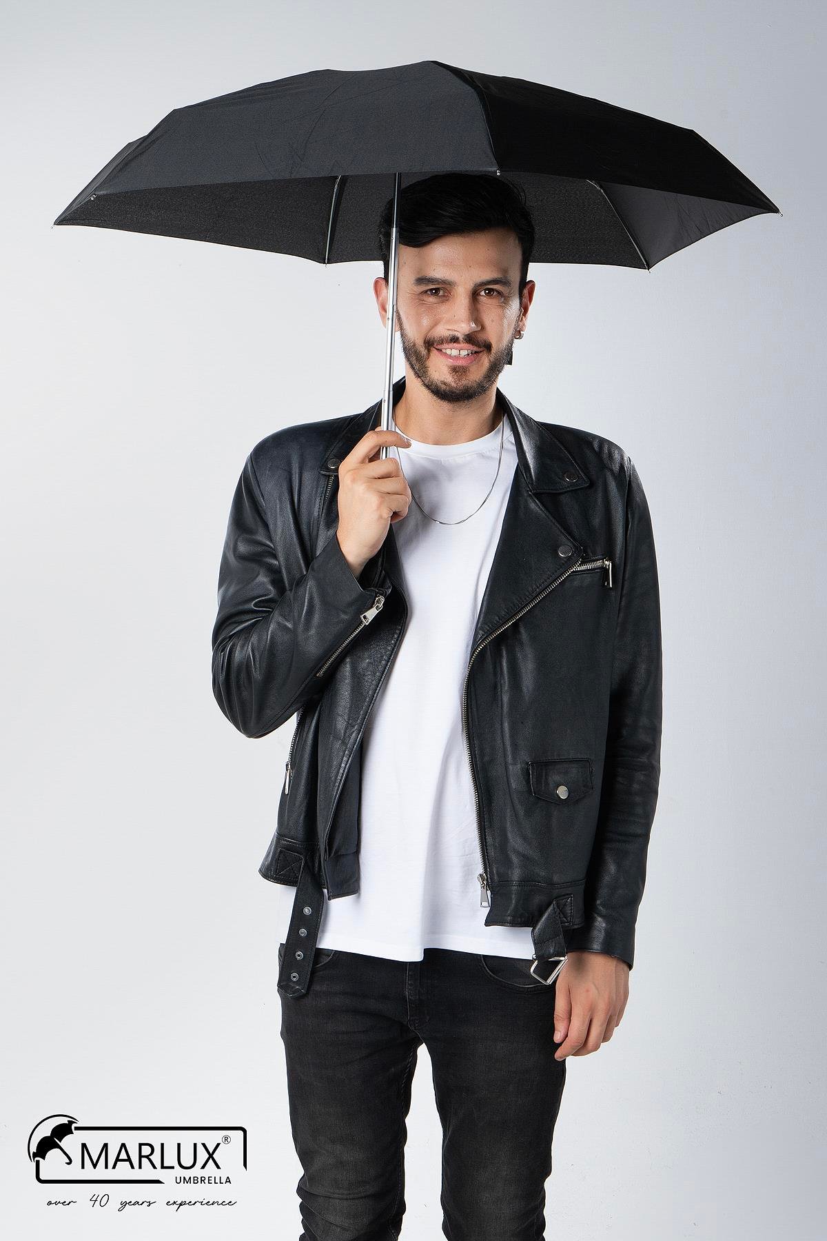 Marlux Siyah Mini Cep Tip Unisex Şemsiye M21MAR211PR001