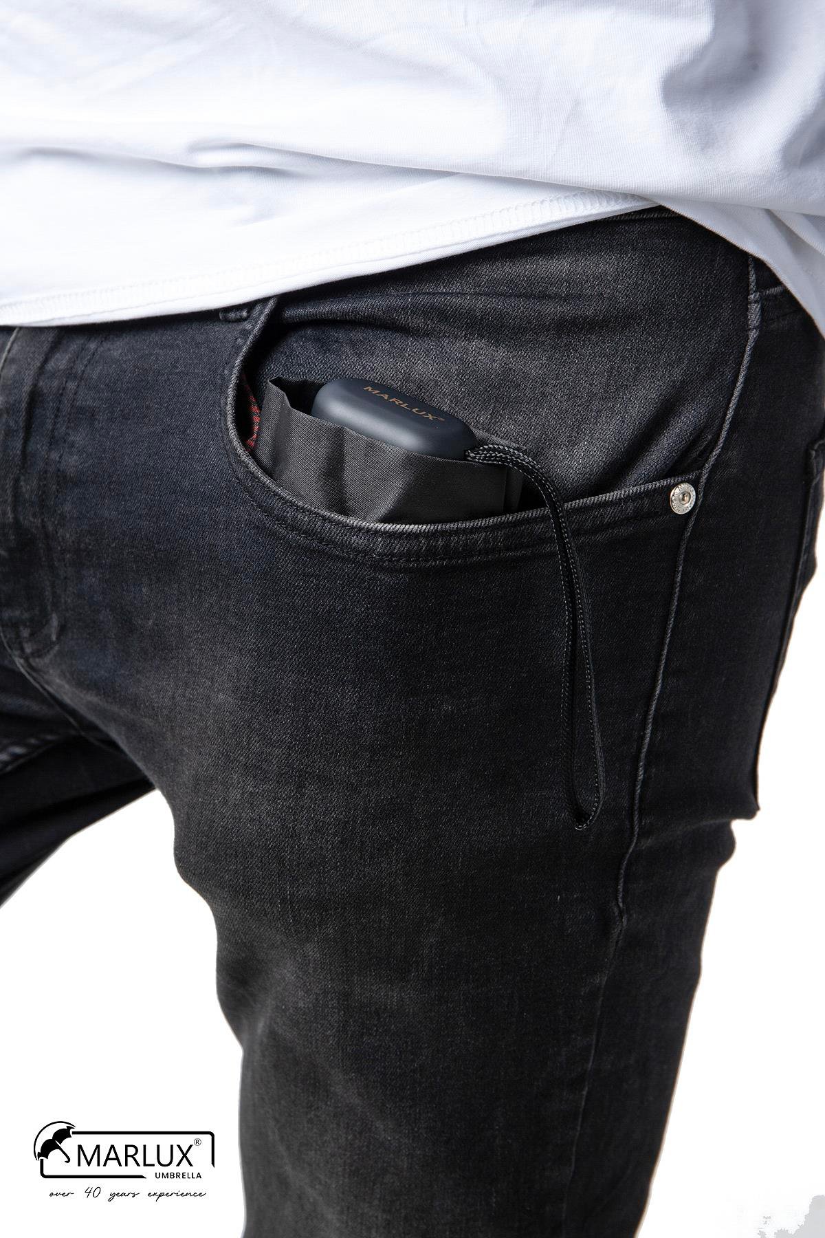Marlux Siyah Mini Cep Tip Unisex Şemsiye M21MAR211PR001