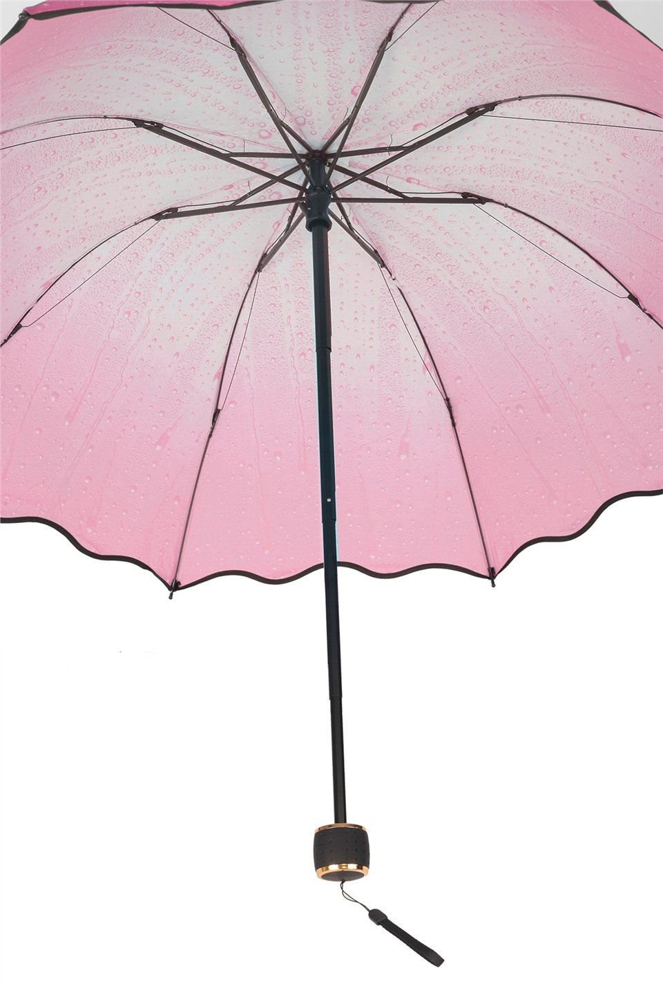 Pembe Yağmur Damlası Kadın Şemsiye
