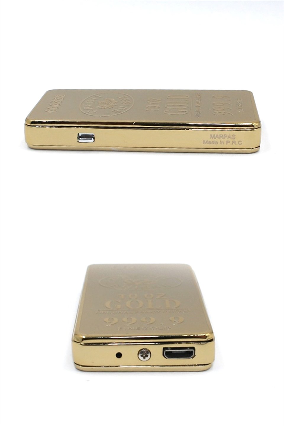Silvio Monetti Altın Renk Altın Görünümlü USB Şarjlı Çakmak SMC530USBR1