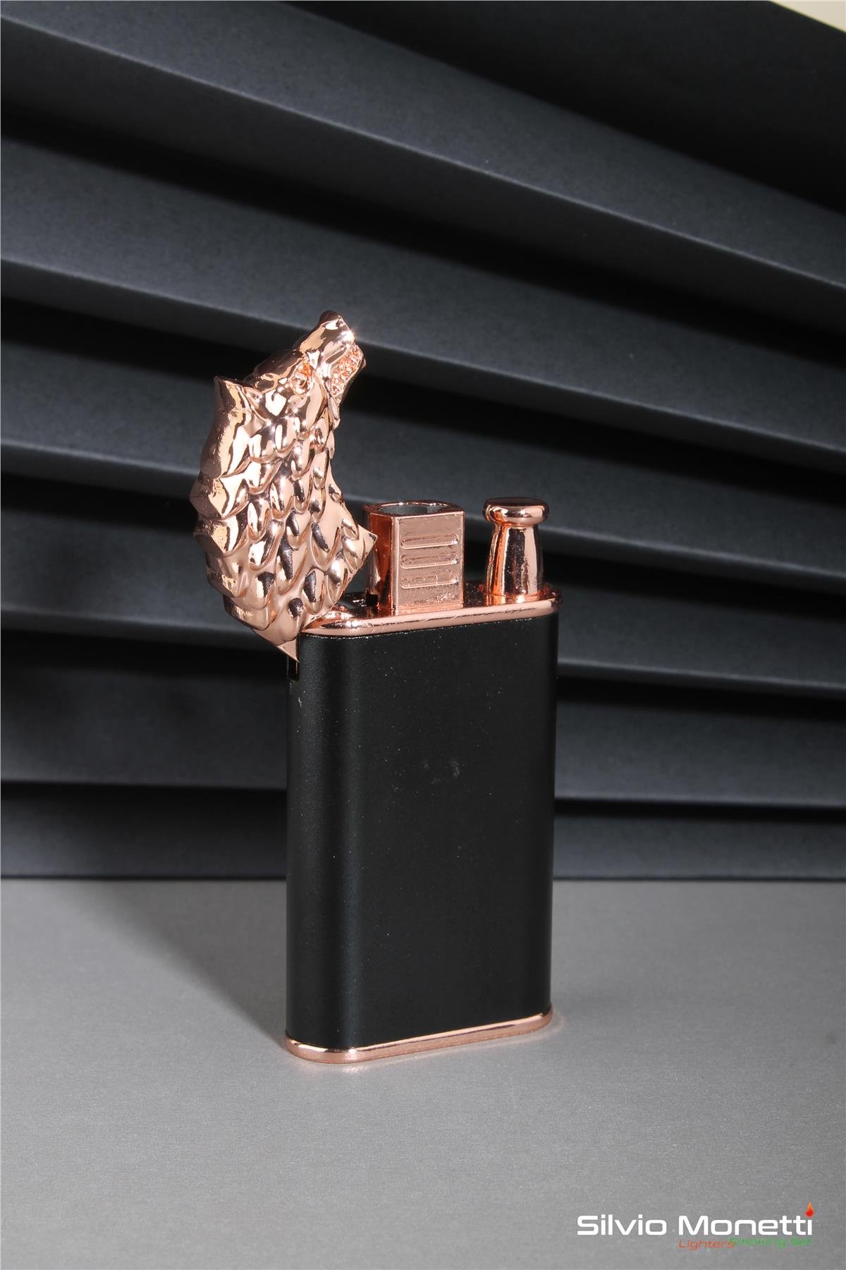Silvio Monetti Bronz Kurt Model Gazlı Çakmak 24CSM805MKTR01