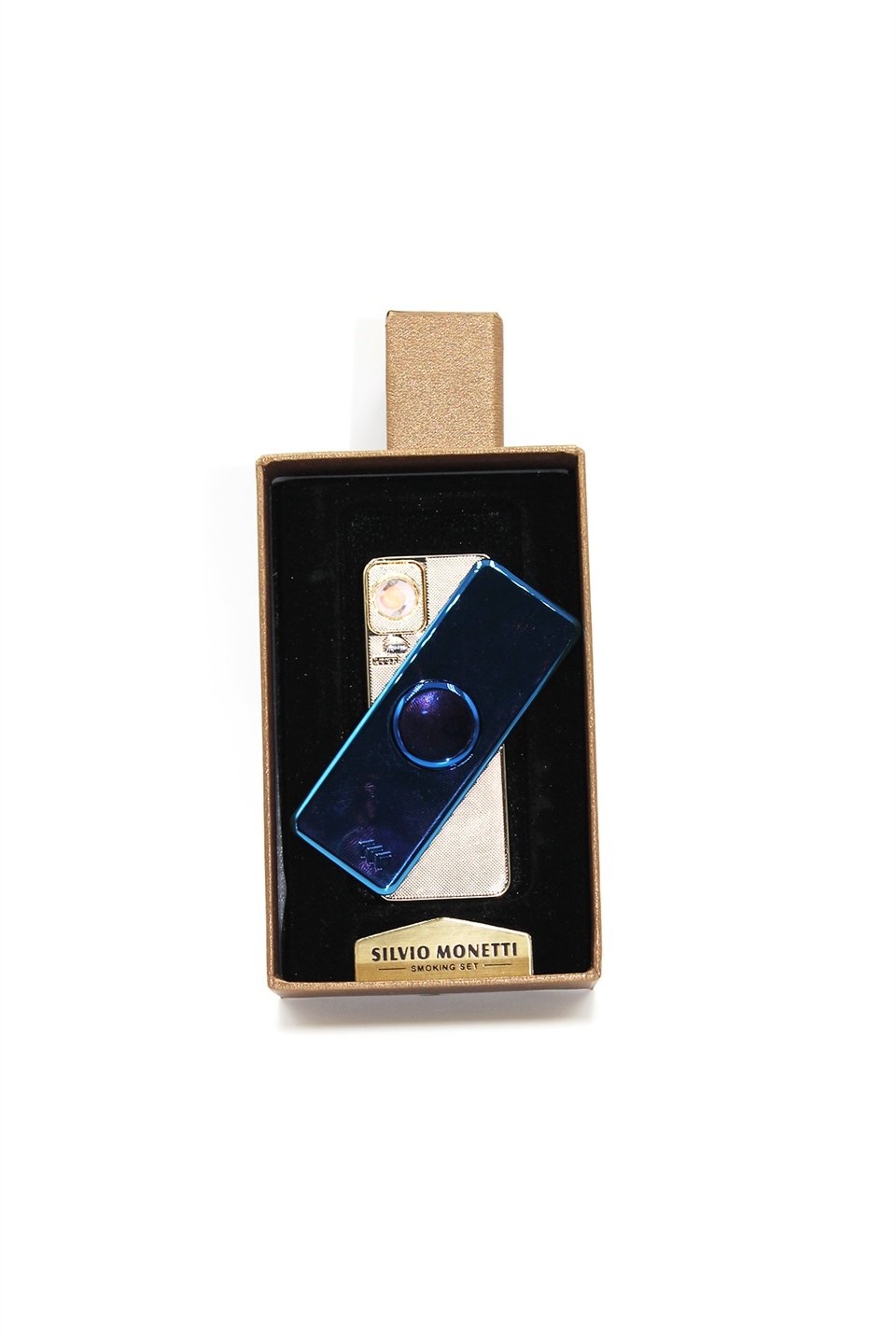 Silvio Monetti Mavi Şarjlı Usb Çakmak SMC414USR003