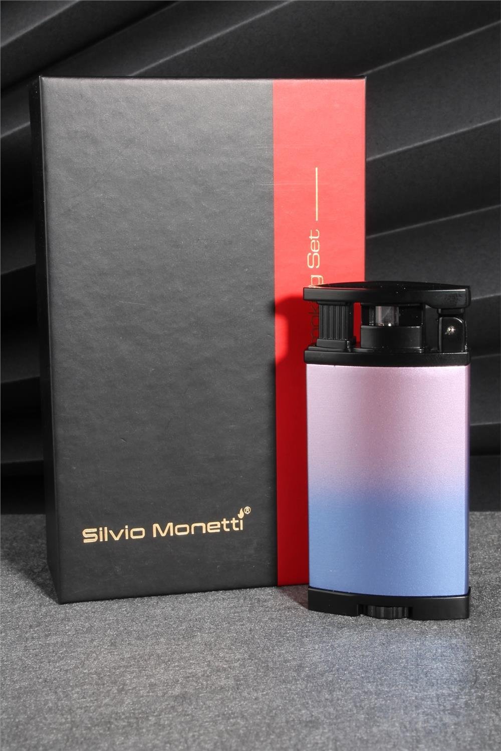 Silvio Monetti  Pembe Renk Özel Tasarım Gazlı Çakmak  24CSM906MR05