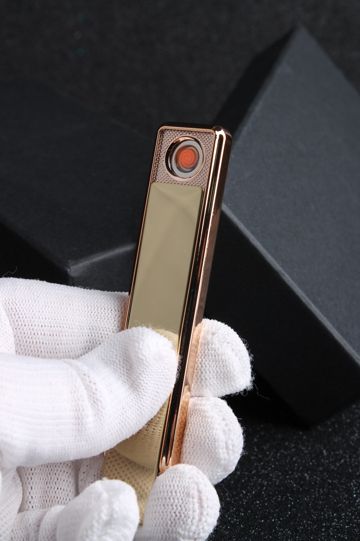 Silvio Monetti Sarı Şarjlı Usb Çakmak SMC401R003