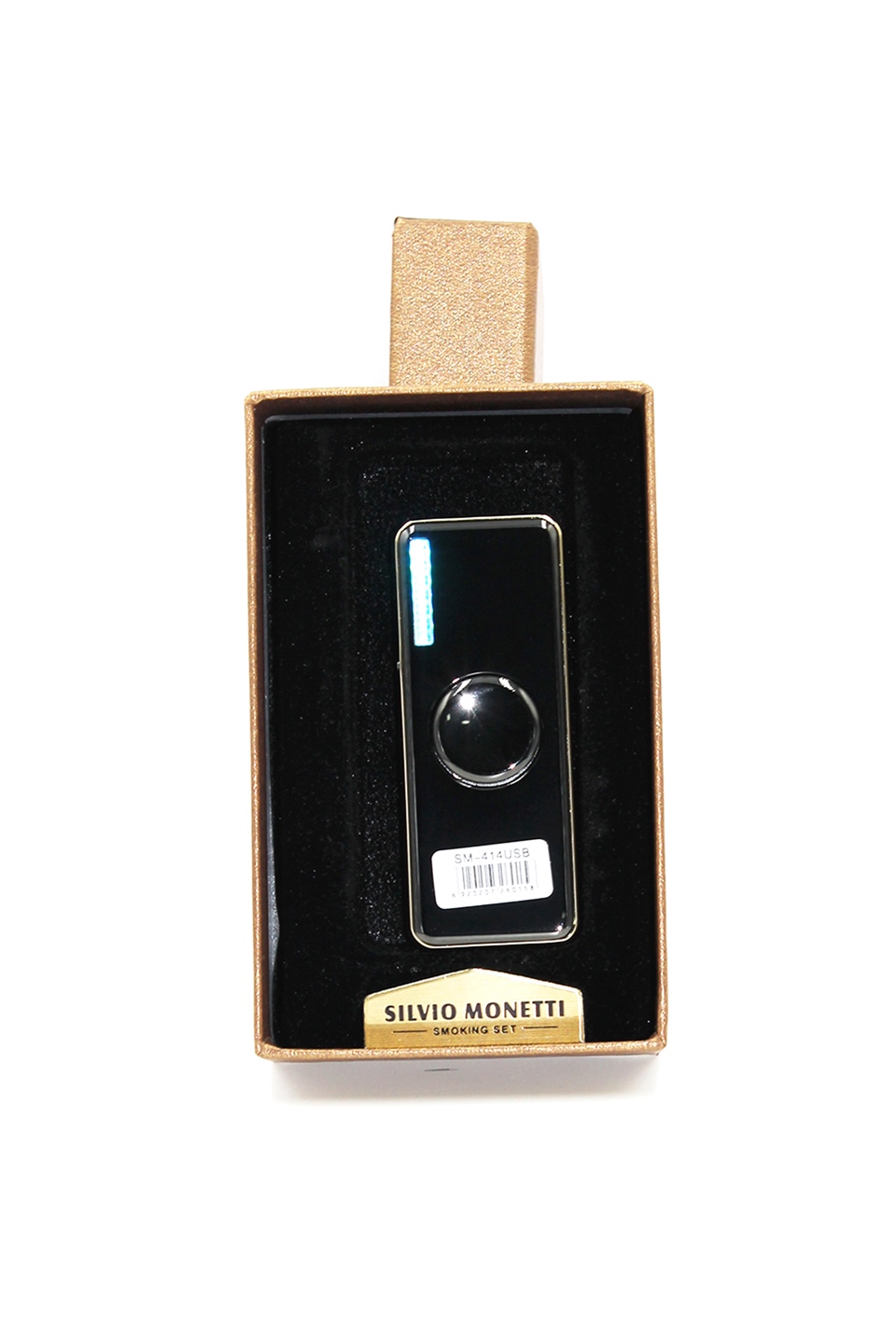 Silvio Monetti Siyah Şarjlı Usb Çakmak SMC414USR005