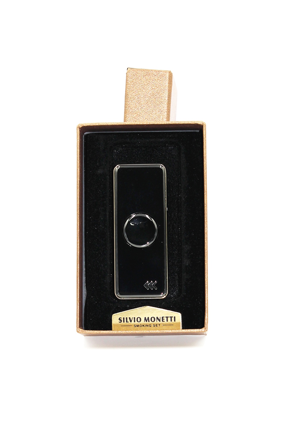 Silvio Monetti Siyah Şarjlı Usb Çakmak SMC414USR005