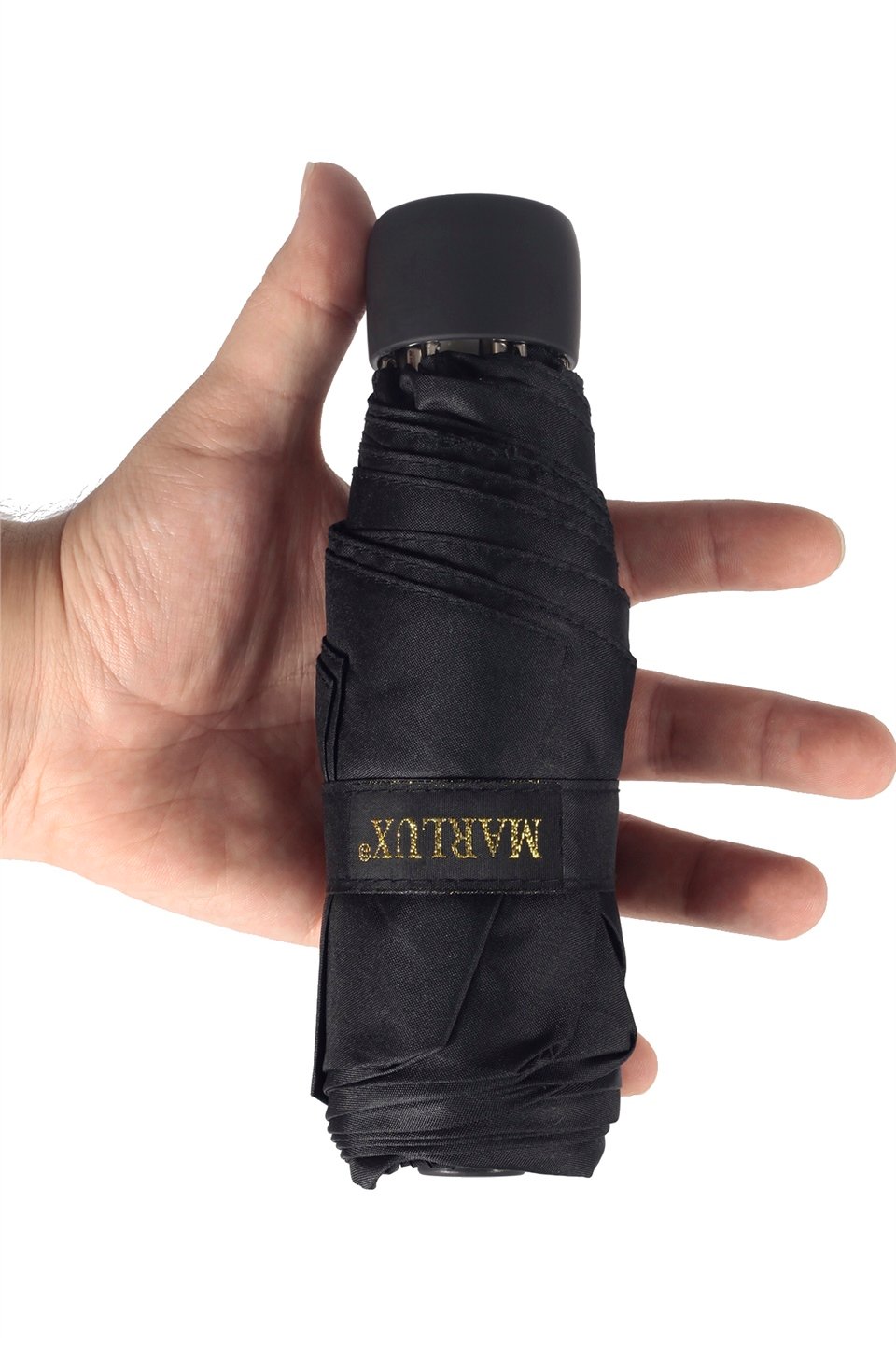Siyah Mini Cep Tip Unisex Şemsiye