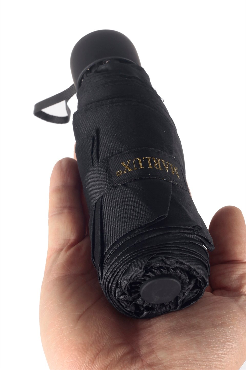 Siyah Mini Cep Tip Unisex Şemsiye