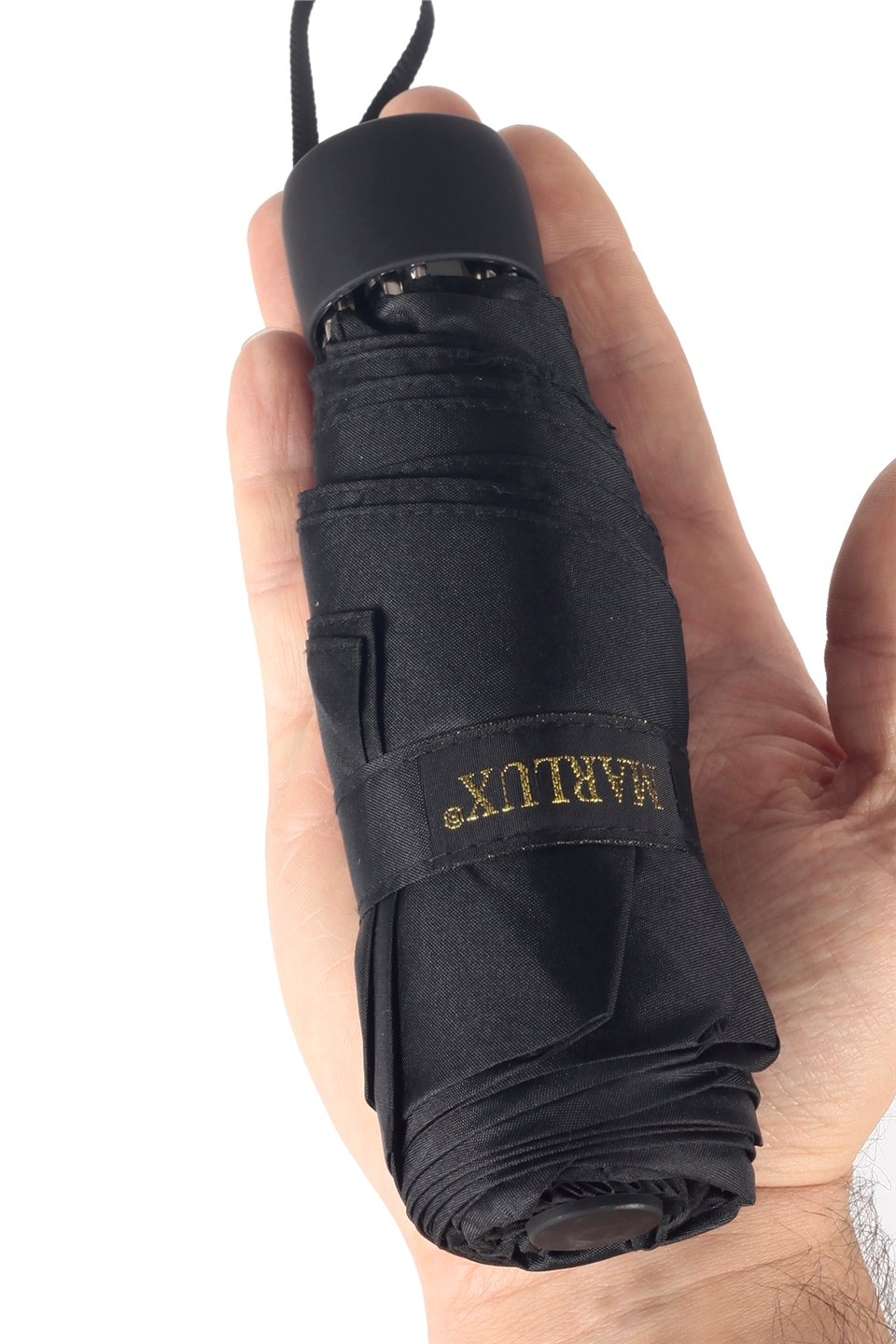 Siyah Mini Cep Tip Unisex Şemsiye