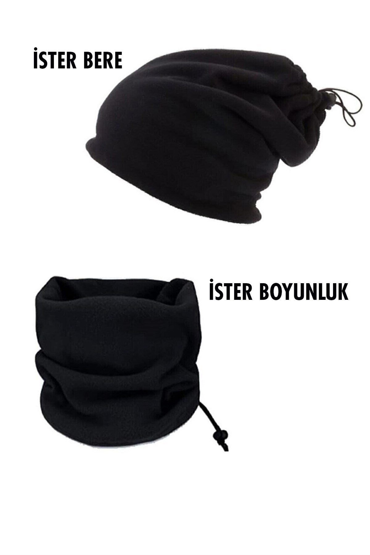 Unisex Polar Boyunluk Siyah Bere CAPPLBYBR01