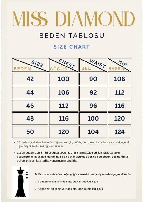 Büyük Beden Astarlı Bej Taşlı Uzun Etekli Üçlü Takım