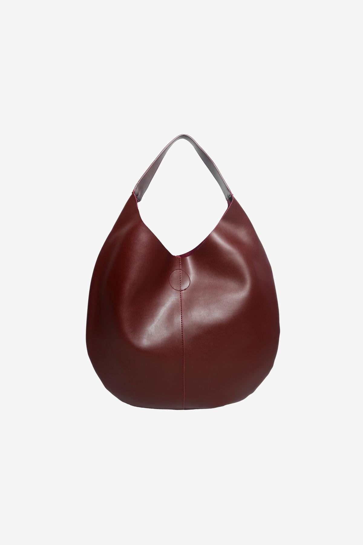 Florance Tek Saplı Bordo Mat Çanta