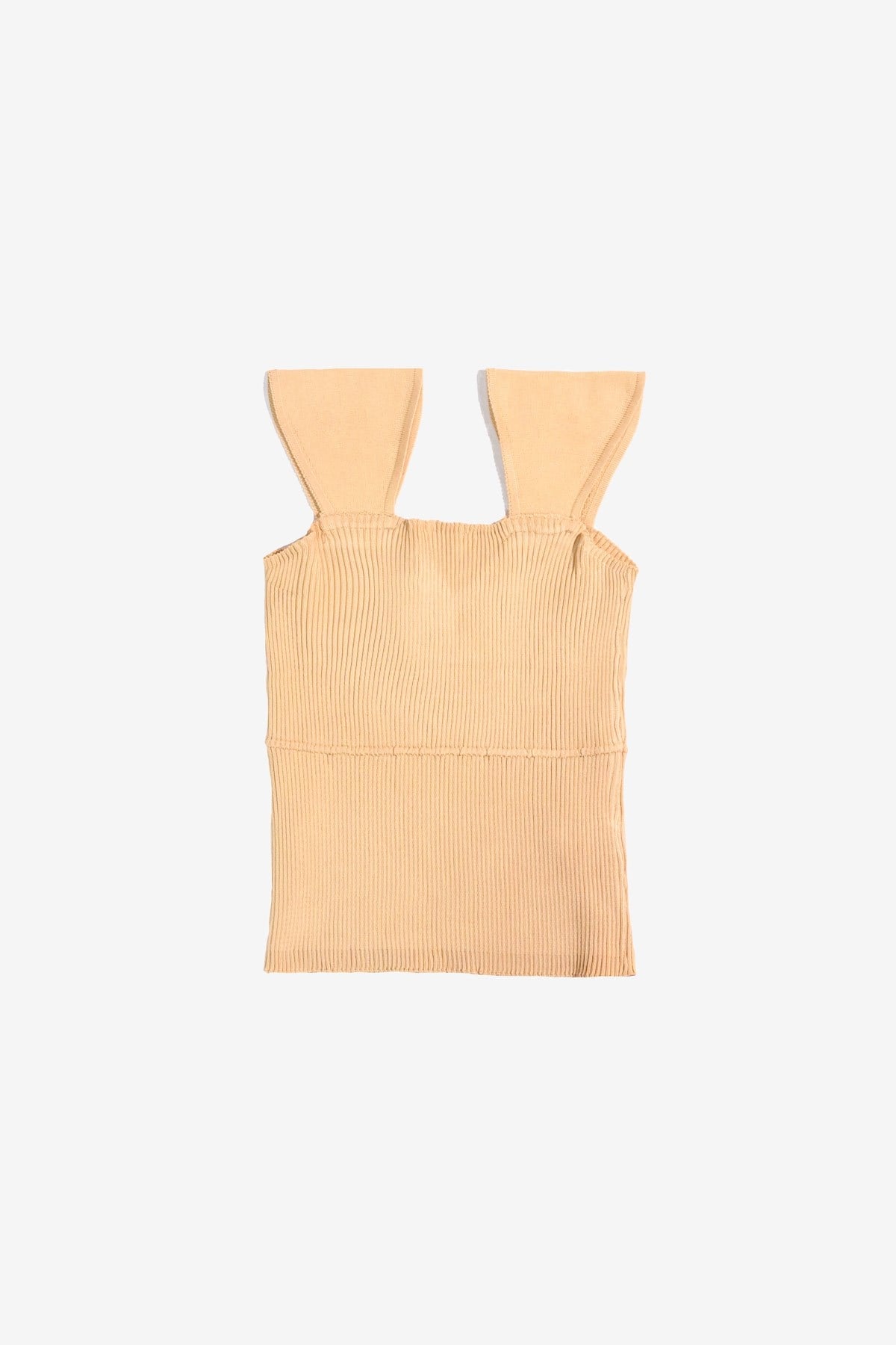 MORE-113 Omuzu Parçalı Somon Crop Top