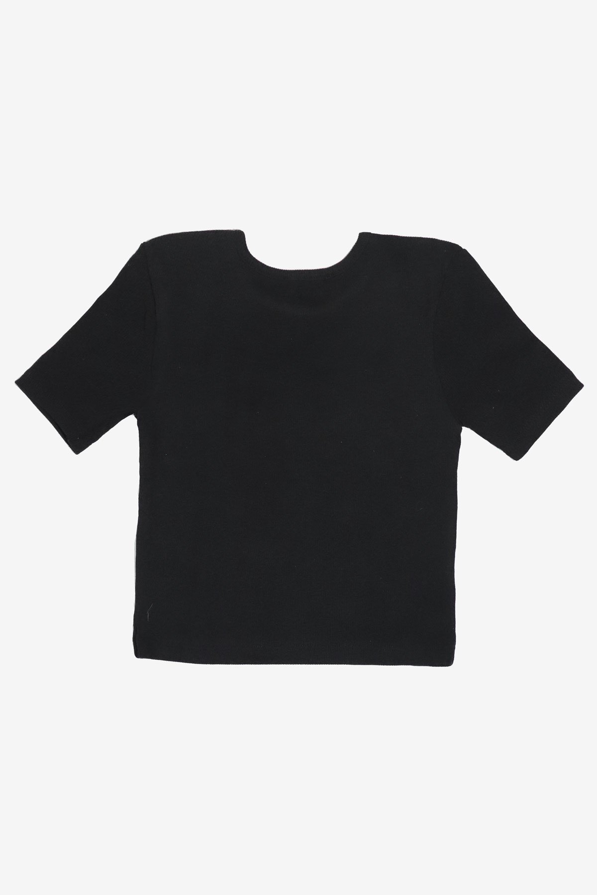 MORE-119 Siyah Basic Crop Top