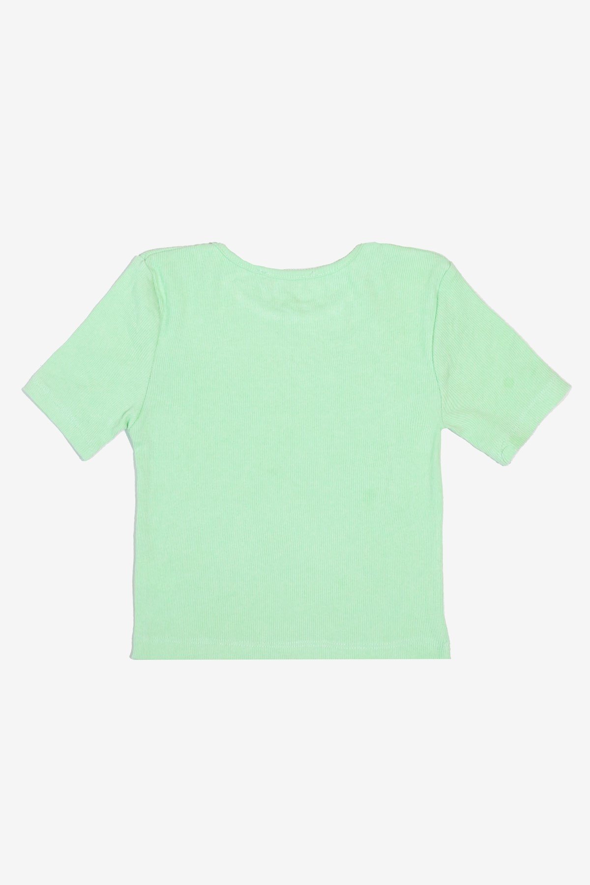 MORE-119 Yeşil Basic Crop Top