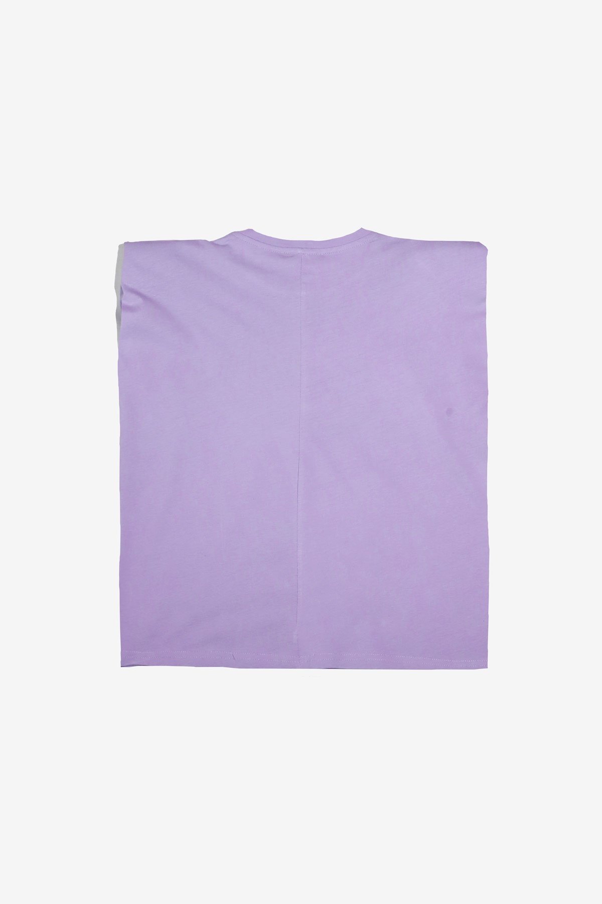 MORE-149 Vatkalı Lila Kolsuz T-Shirt