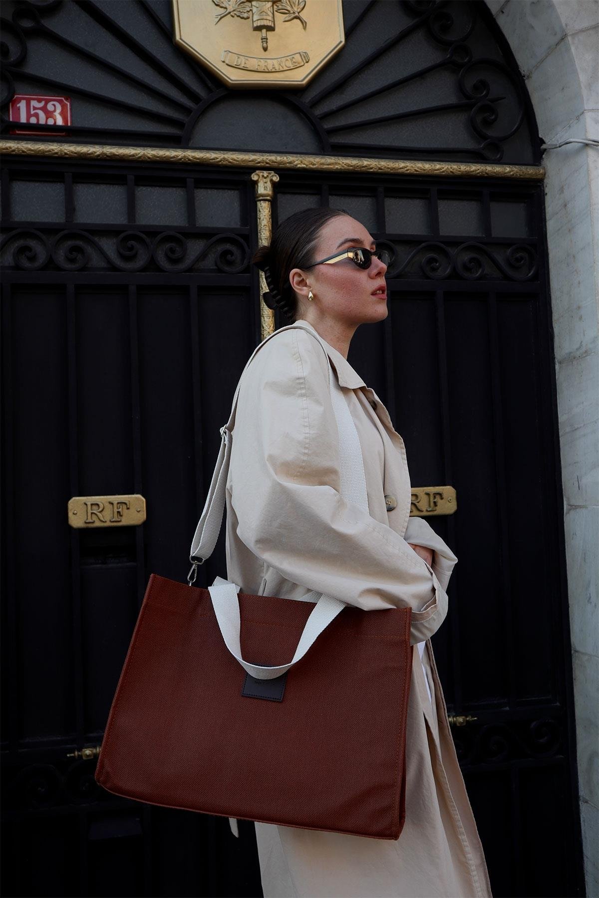 Vivian Çift Saplı Tarçın Çanta