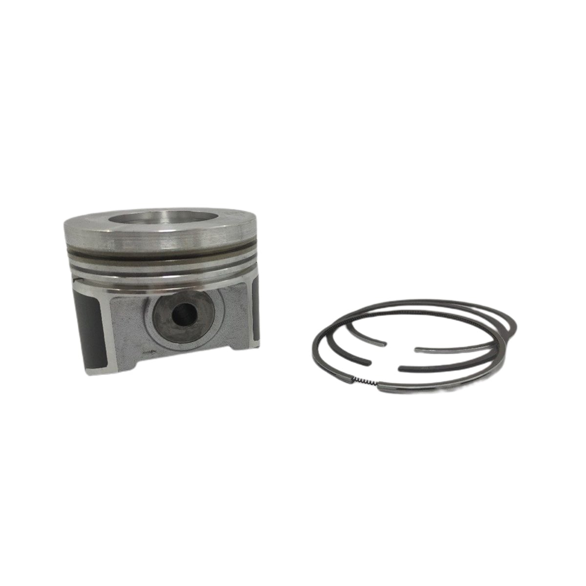 PISTON (WITH ALFIN) + PISTON RING SET (STD - DIAMETER: 100.00 mm) : KUBOTA / V3800 / V3800-T / REFERENCE NUMBER: 1J550-21110-S