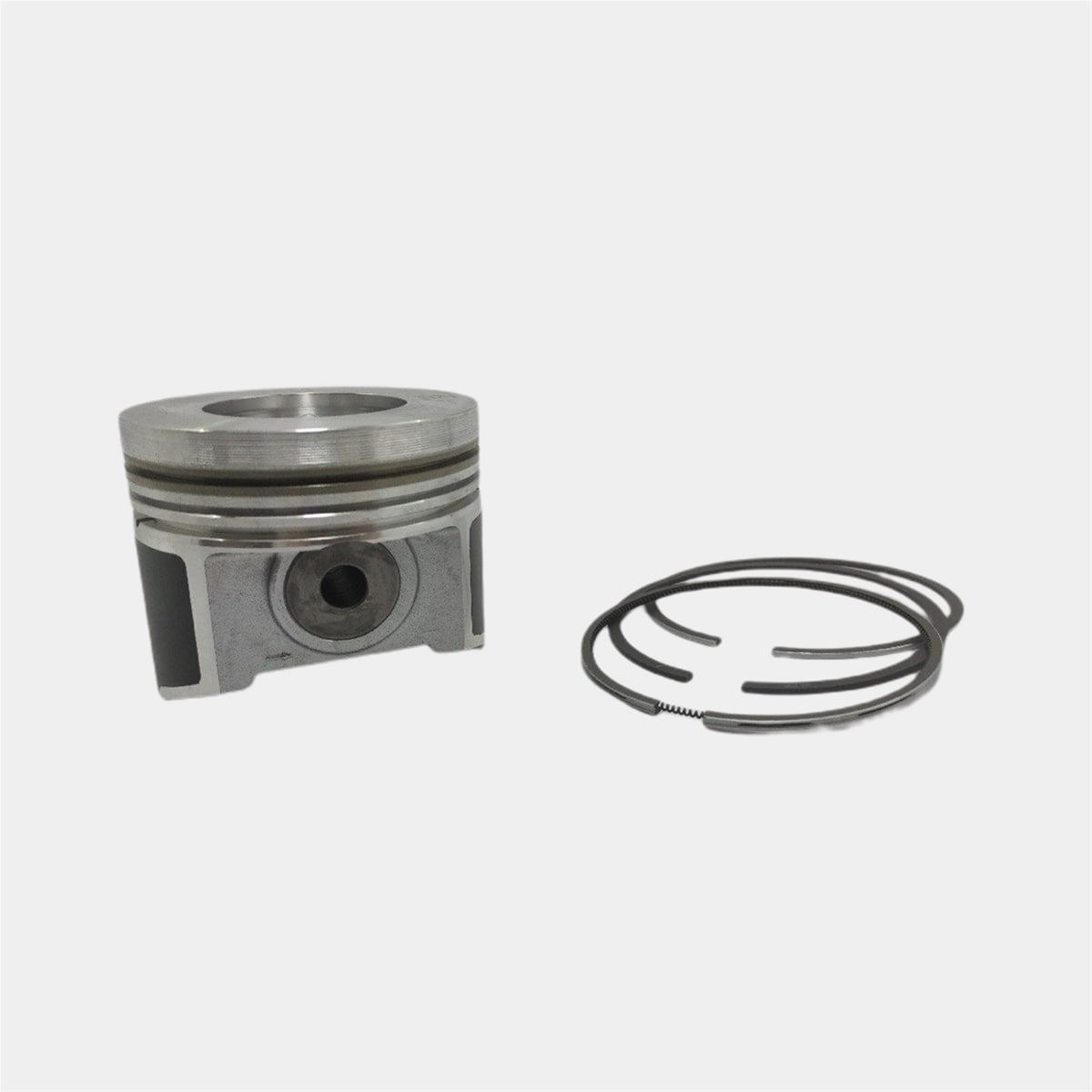 PISTON (WITH ALFIN) + PISTON RING SET (STD - DIAMETER: 100.00 mm) : KUBOTA / V3800 / V3800-T / REFERENCE NUMBER: 1J550-21110-S