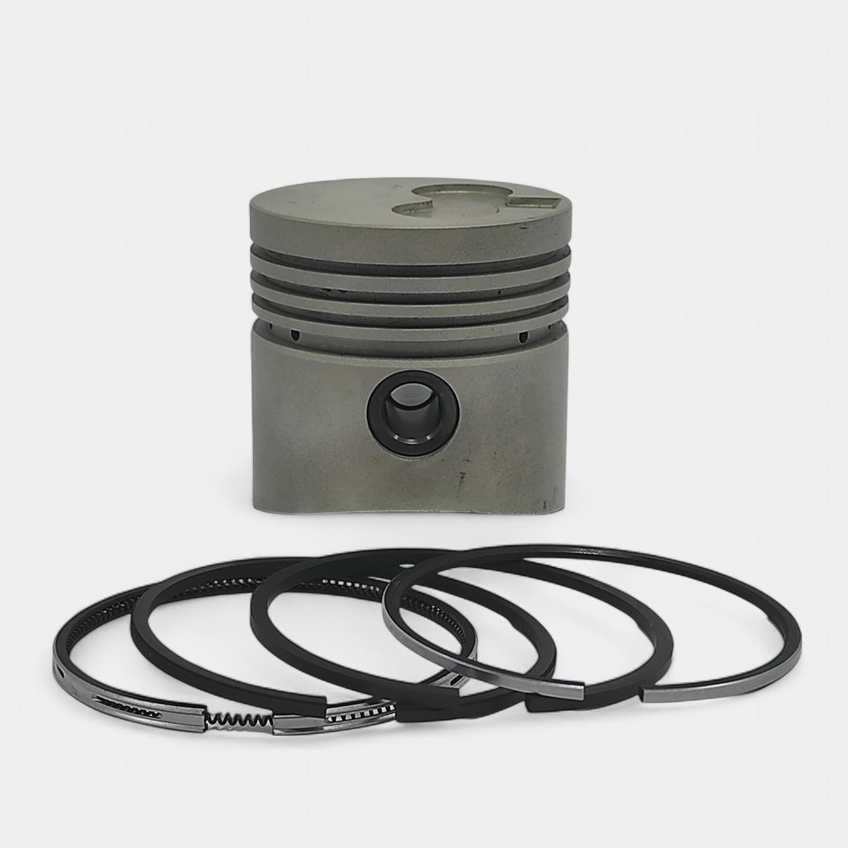 PISTON + PISTON RING SET (0.50 - OVERSIZE - DIAMETER: 70.50 mm): MITSUBISHI / K3C / K4C