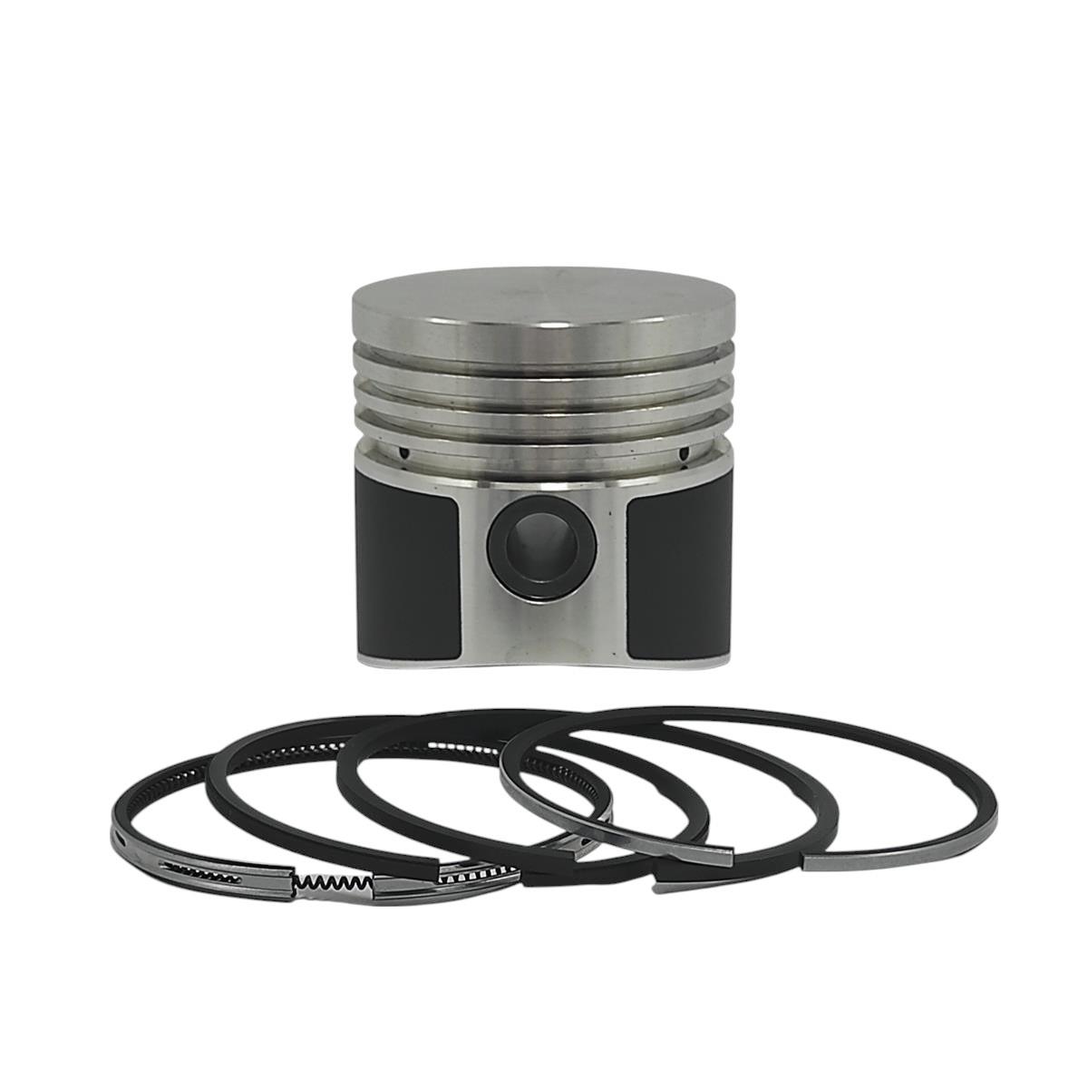 PISTON + PISTON RING SET (0.50 - OVERSIZE - DIAMETER: 70.50 mm): MITSUBISHI / K3C / K4C