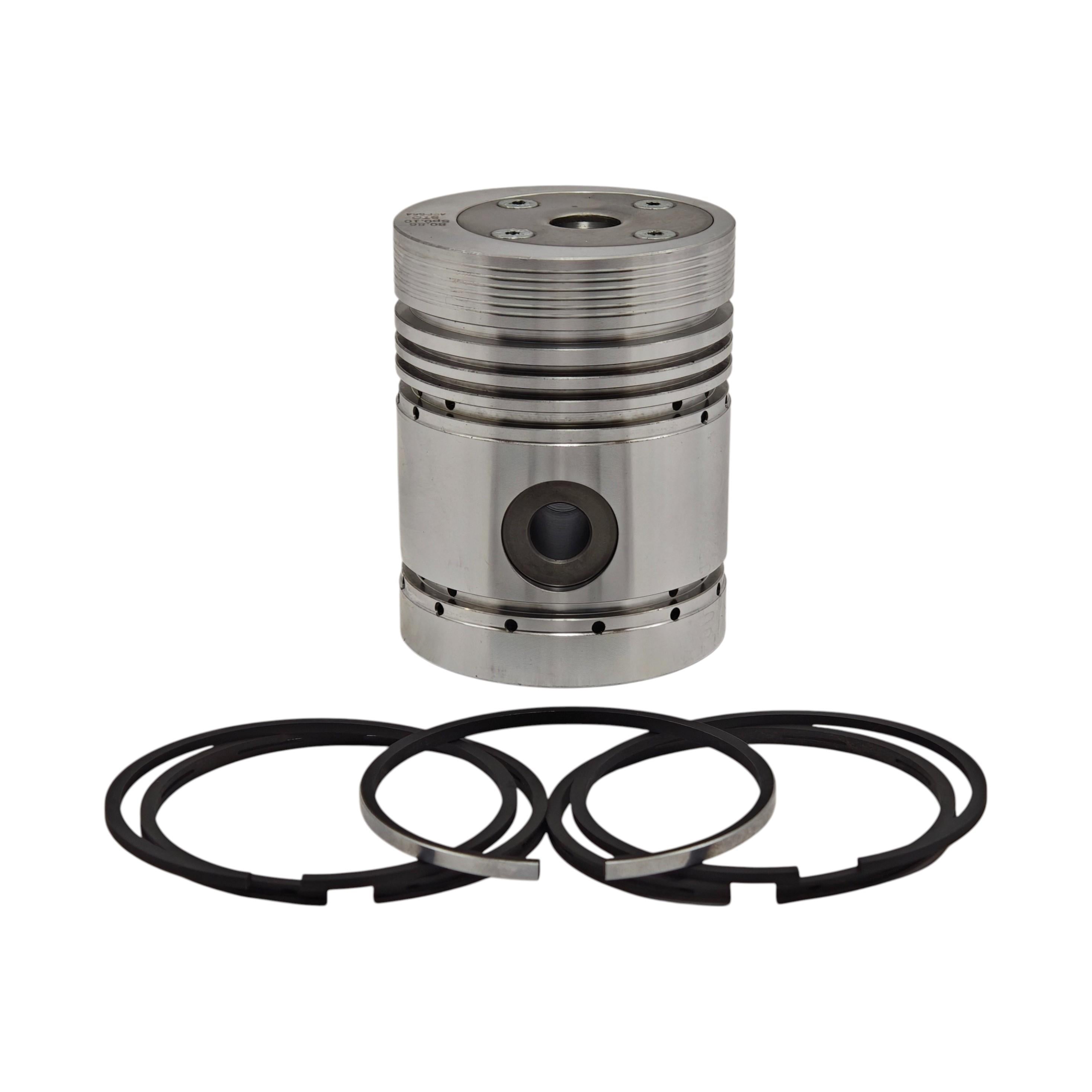 PISTON + PISTON RING SET (0.50 - DIAMETER: 81.463 mm): LISTER / SL-1 / SL-2 / SL-3 / REFERENCE NUMBER: 570-10241-S, 570-10250-S