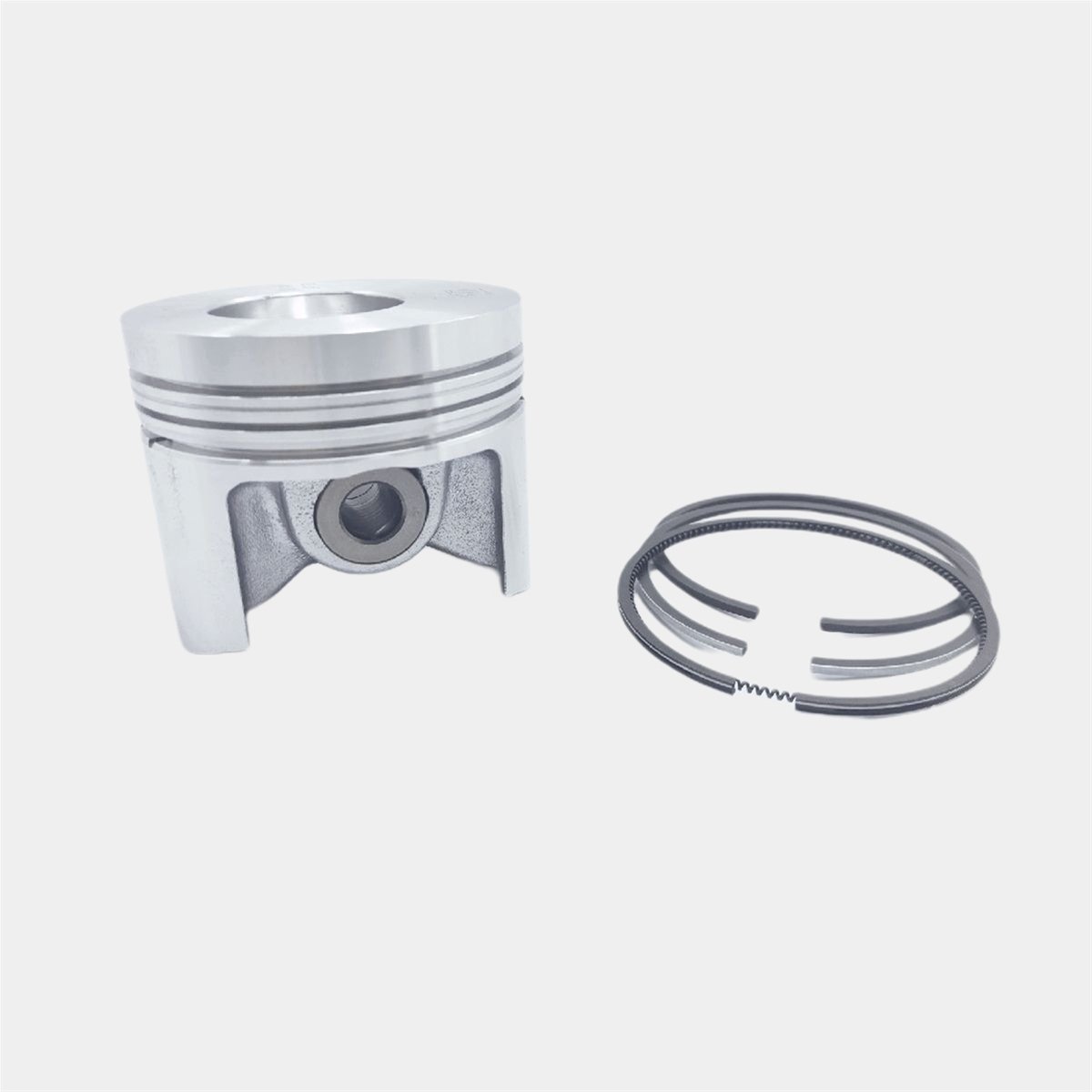 PISTON + JEU DE SEGMENTS (0.50 - DIAMÈTRE: 82.50 mm): LOMBARDINI / 15LD 350