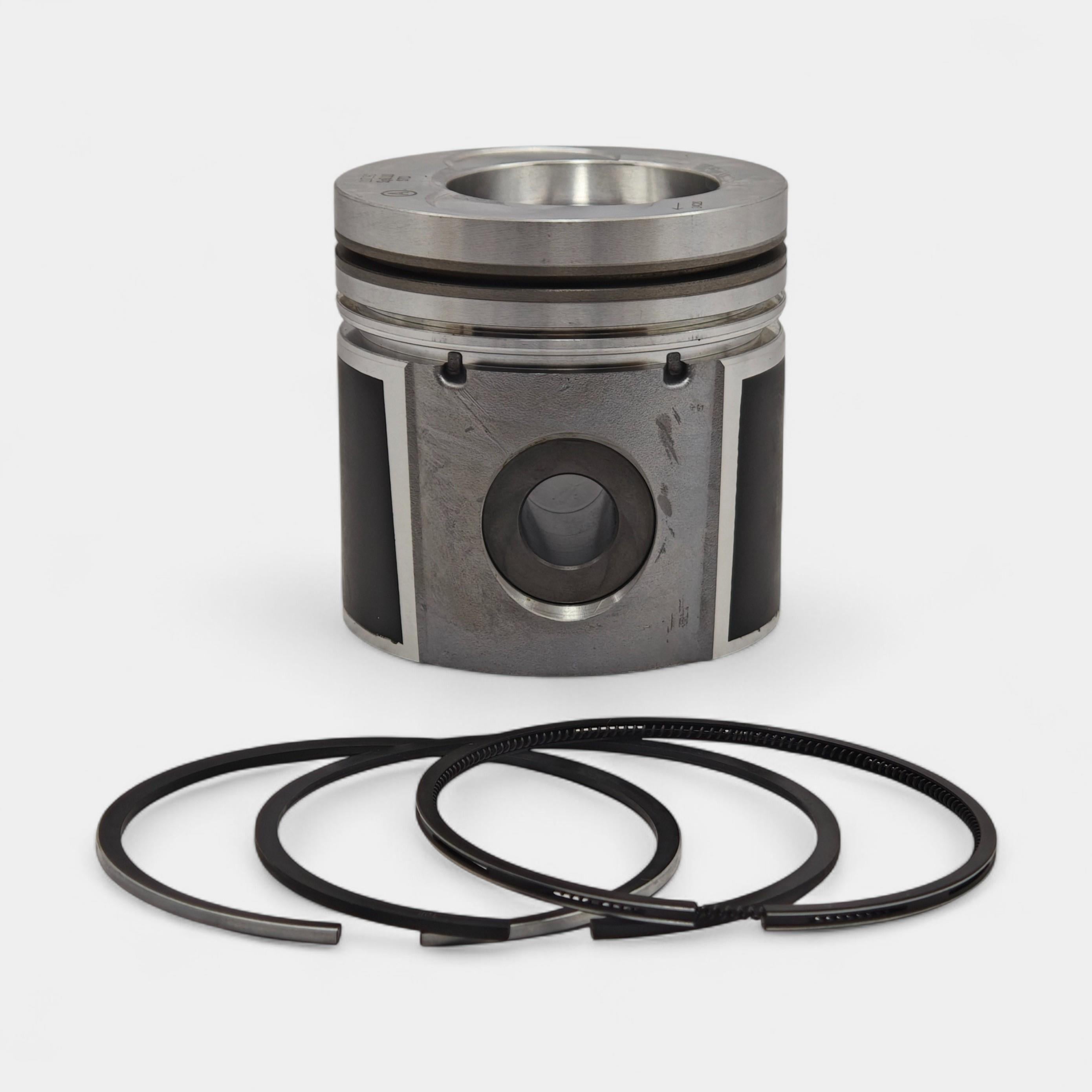 PISTON + PISTON RING SET (STD-DIAMETER: 108.00mm): STEYR / WD 320 / WD 420 / WD 620