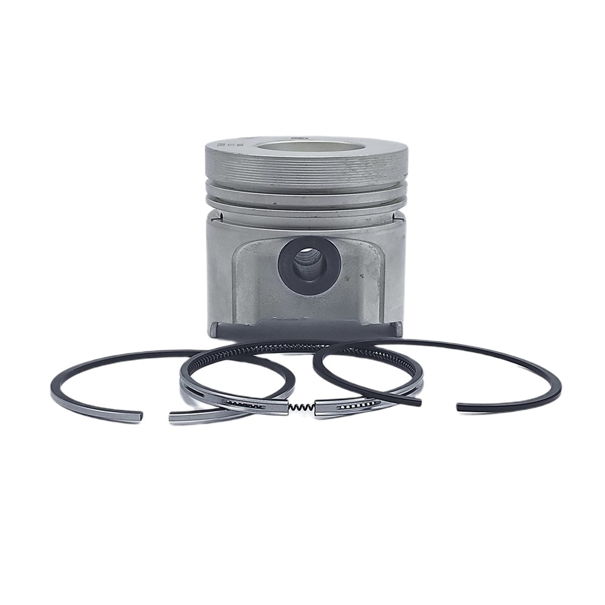 PISTON + PISTON RING SET (STD - DIAMETER: 85.00 mm): KUBOTA / V1902-DI / REFERENCE NUMBER: