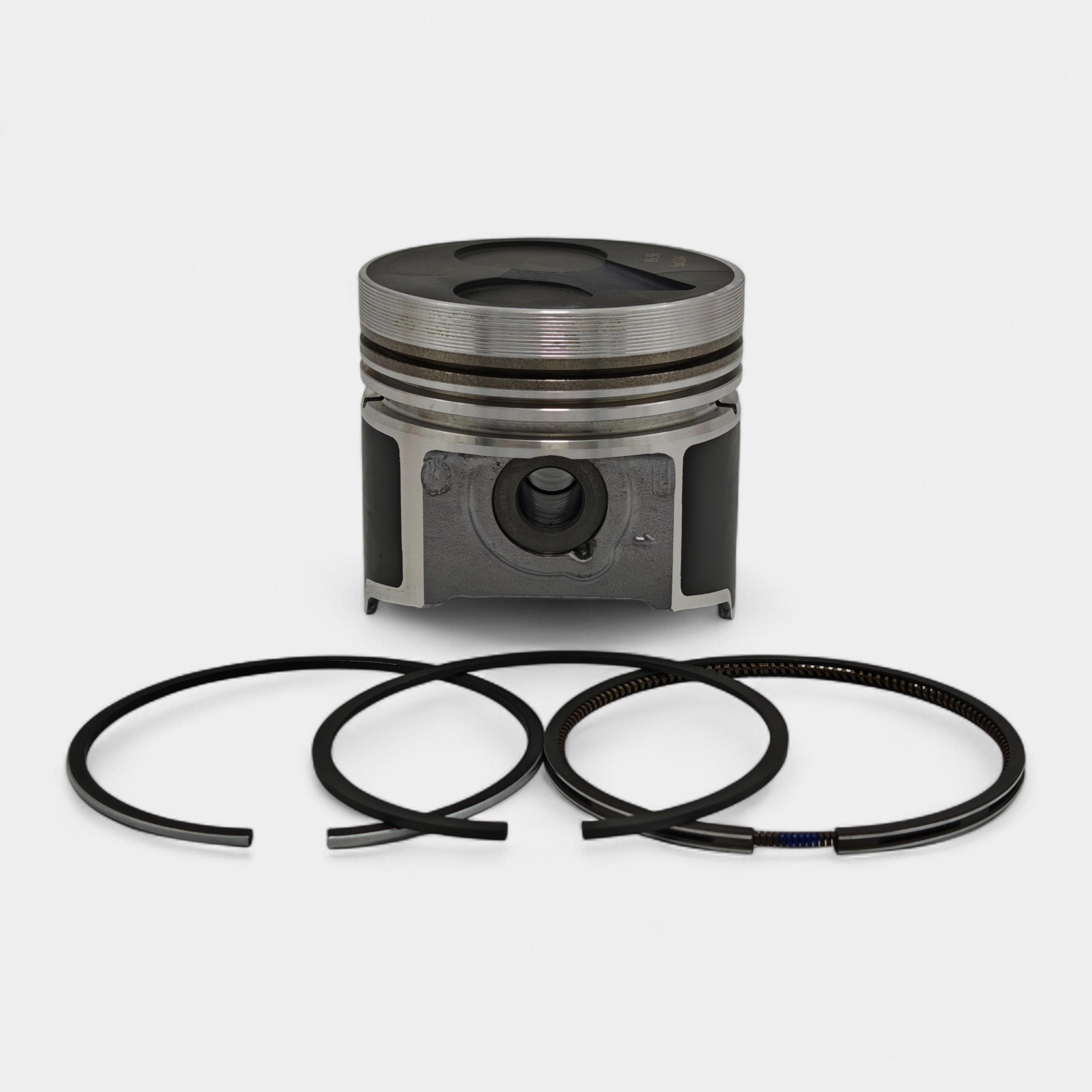 PISTON + PISTON RING SET (STD - DIAMETER: 87.00 mm): KUBOTA / V2403 / REFERENCE NUMBER: 1J403-21112