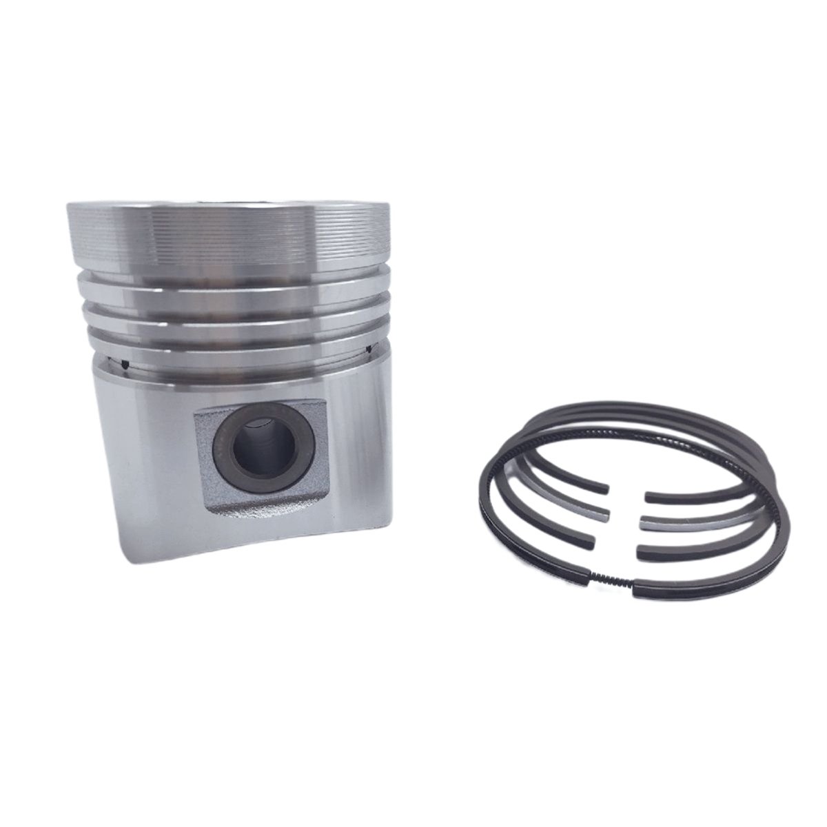 PISTON + PISTON RING SET (STD - DIAMETER : 95.00 mm) : LOMBARDINI / 4LD 640 / LDA 96