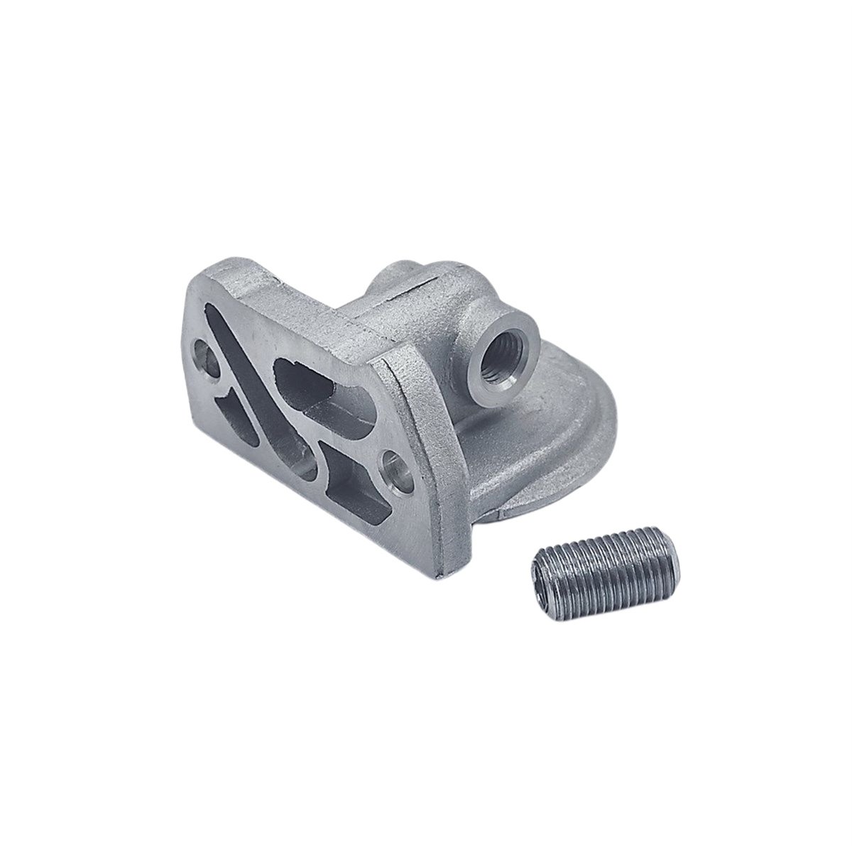 OIL FILTER ADAPTER with BOLT: LOMBARDINI / LDA 450 / 3LD 510 / LDA 80 / LDA 100 / 4LD 640 / 4LD 705 / 4LD 820 / REFERENCE NUMBER: 9220 016 + 7300 097