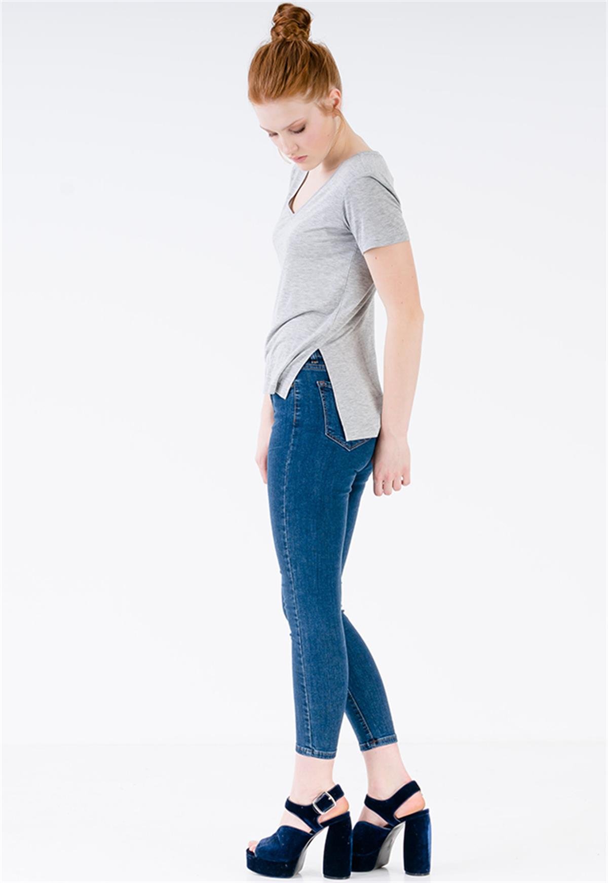 2'li Set Basic V Yaka T-shirt