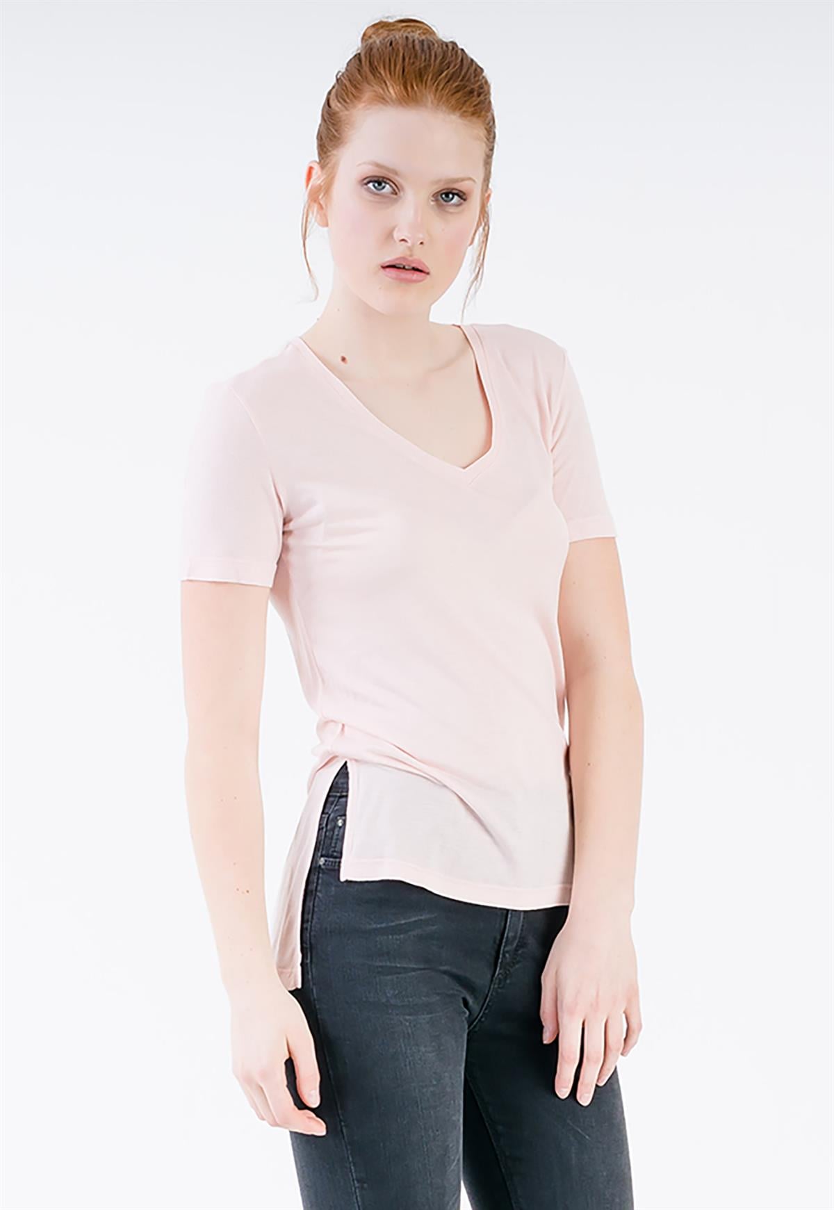 2'li Set Basic V Yaka T-shirt