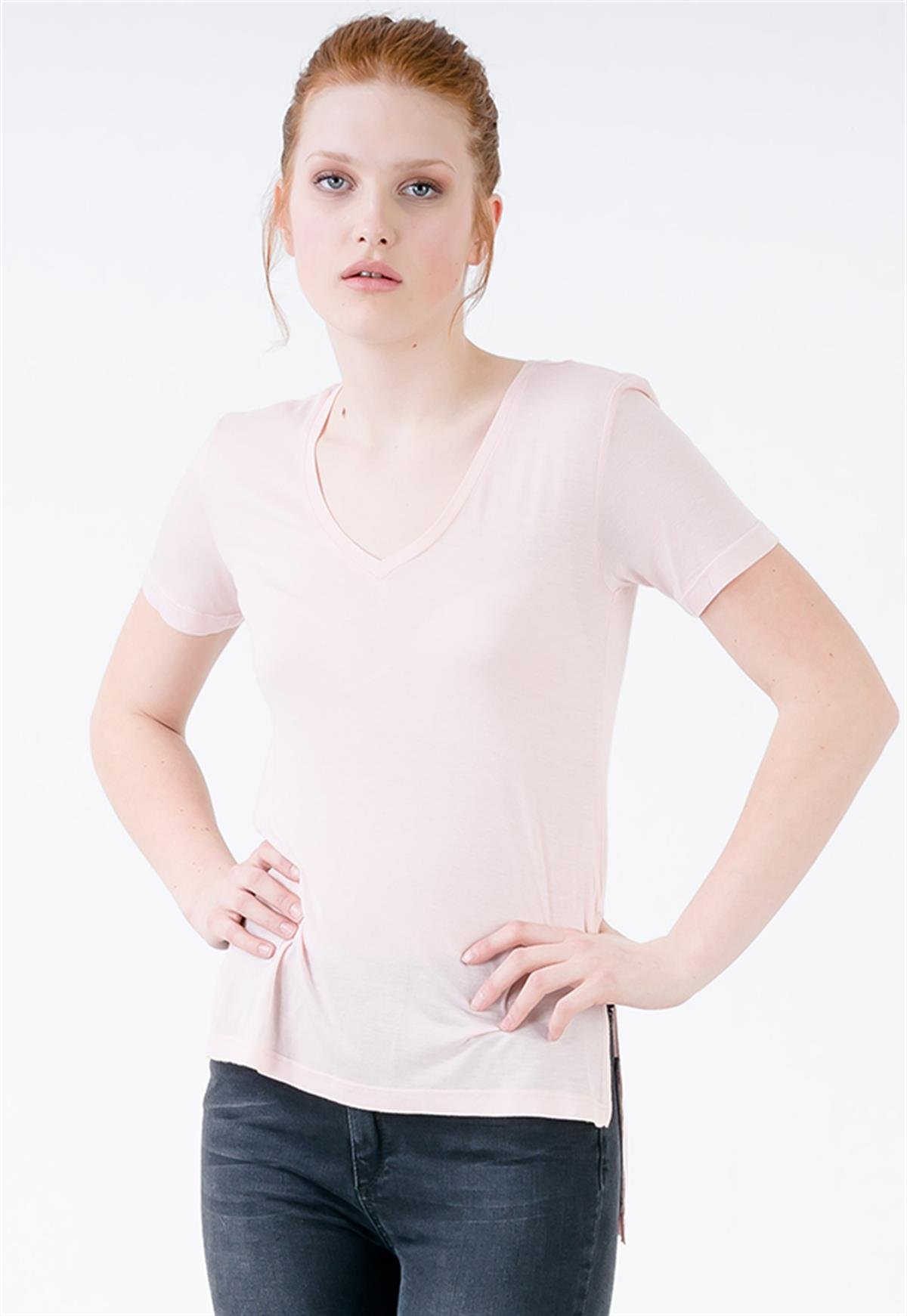 2'li Set Basic V Yaka T-shirt