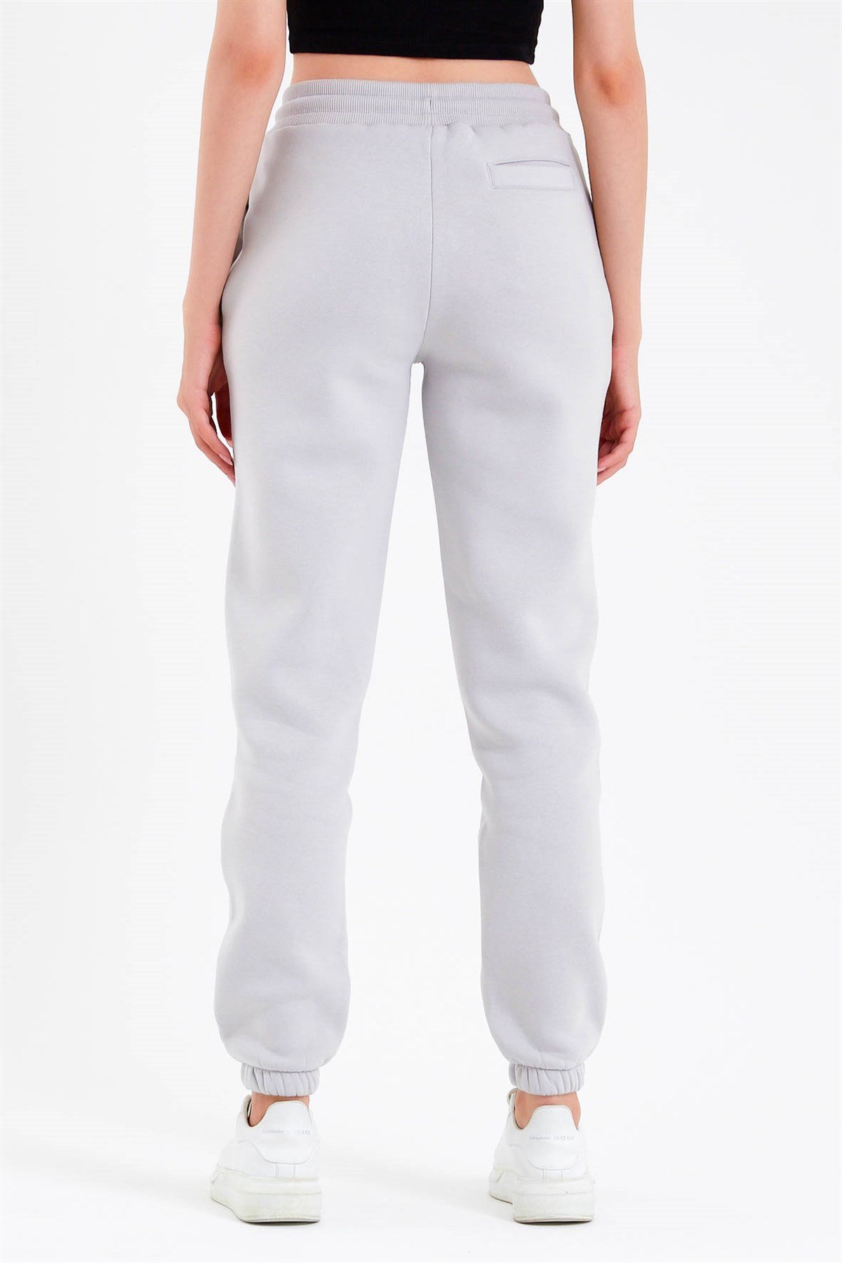 Printed Oversized Jogger in Grey