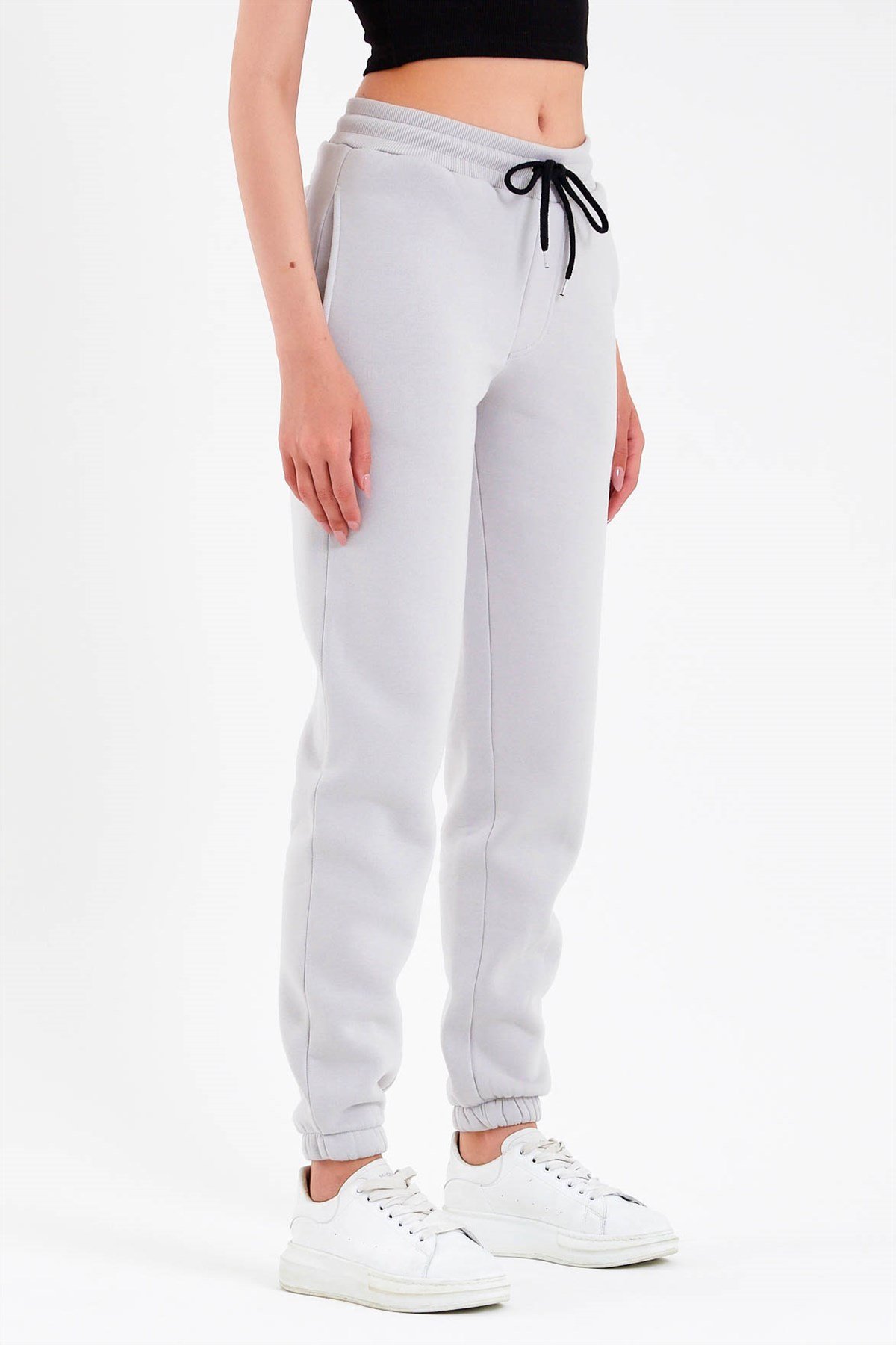 Printed Oversized Jogger in Grey