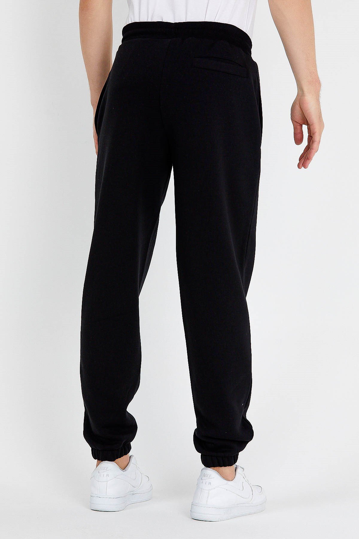 Printed Oversized Jogger in Black