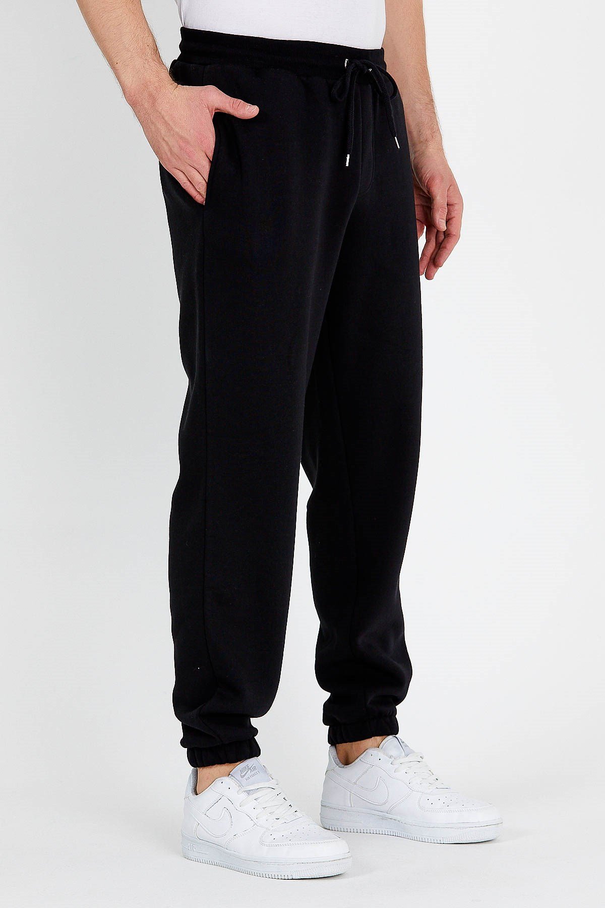 Printed Oversized Jogger in Black