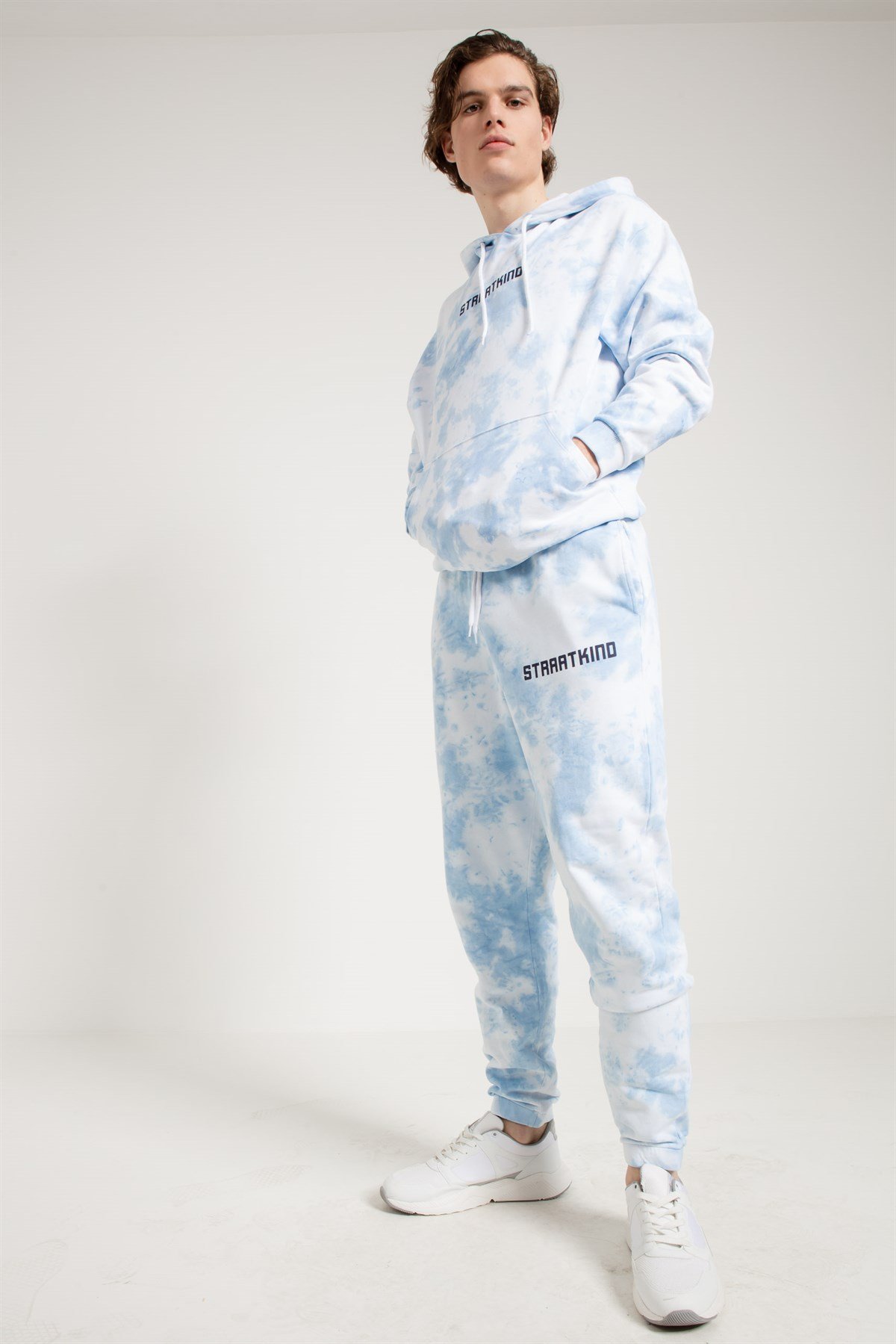 Tie Dyed Oversized Sweatshirt in Blue