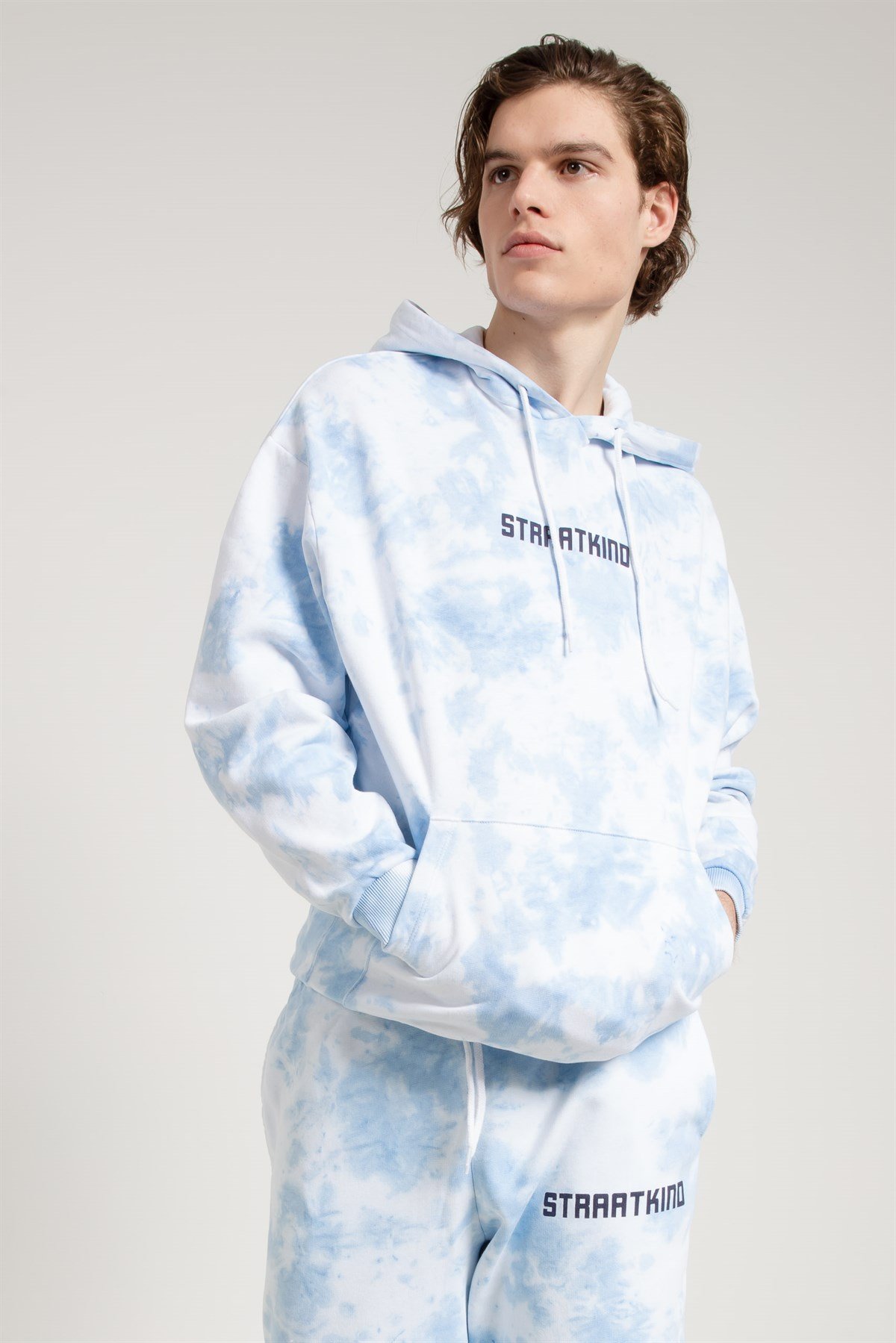 Tie Dyed Oversized Sweatshirt in Blue