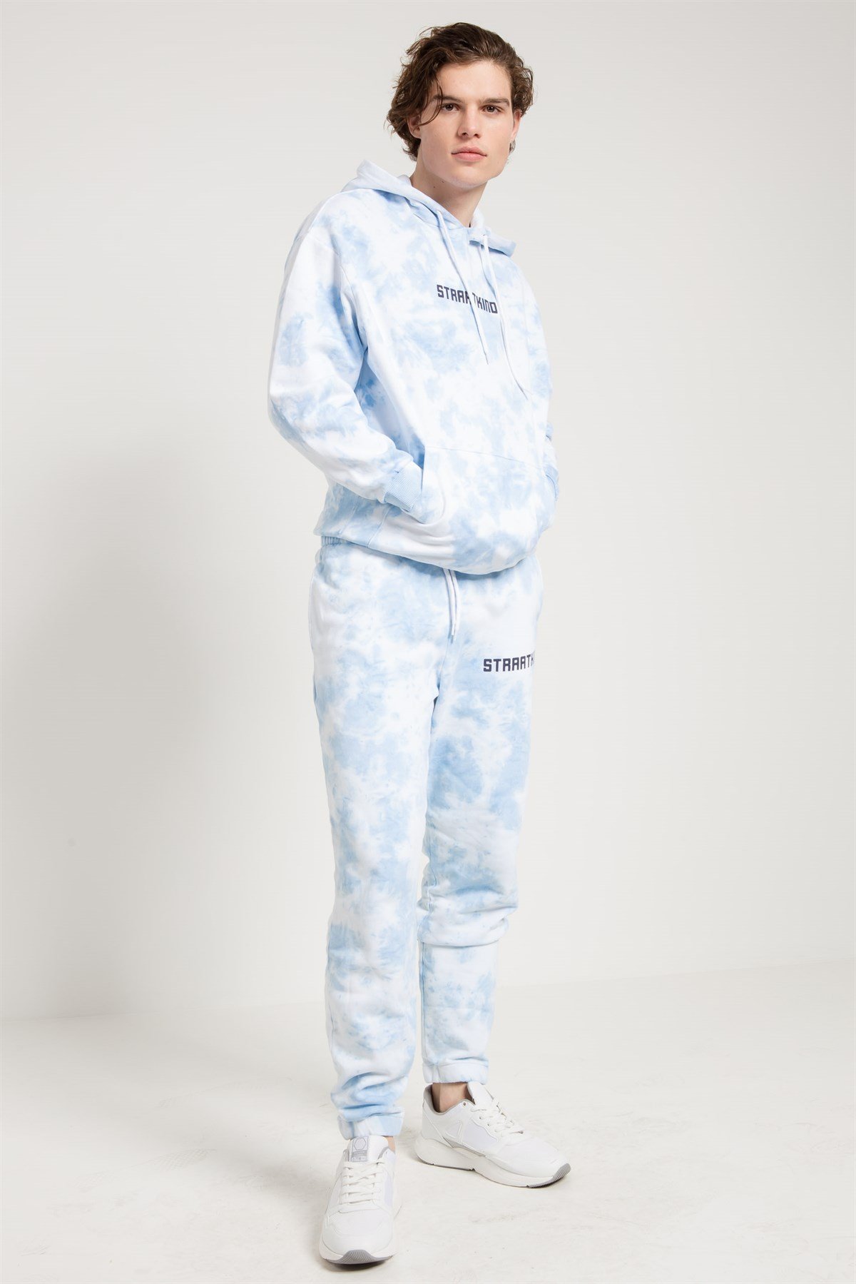 Tie Dyed Oversized Sweatshirt in Blue